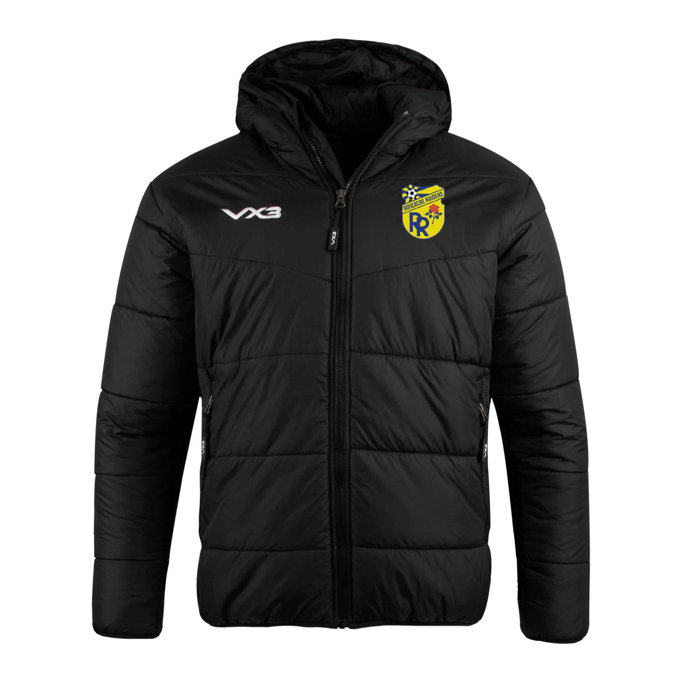 Roseacre Raiders FC Black Lorica Quilted Jacket