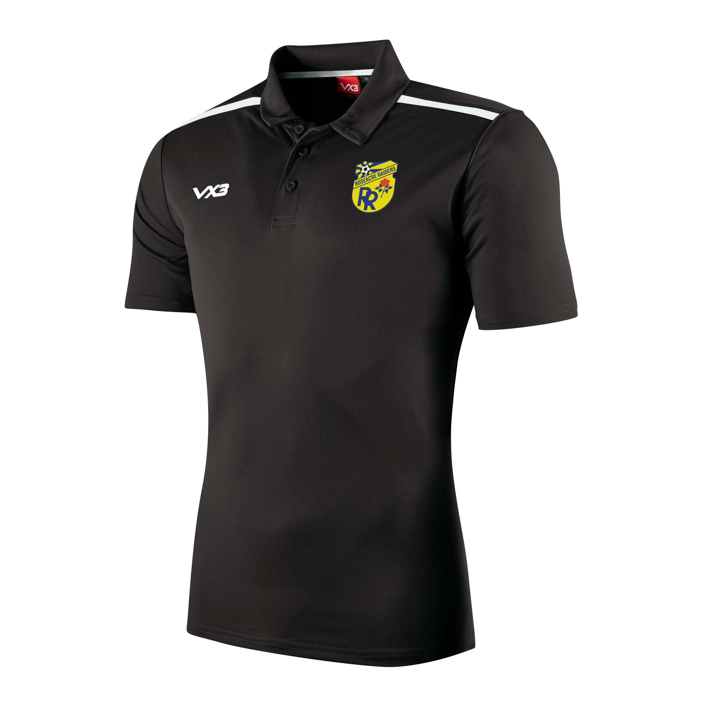 Roseacre Raiders FC Black Fortis Polo