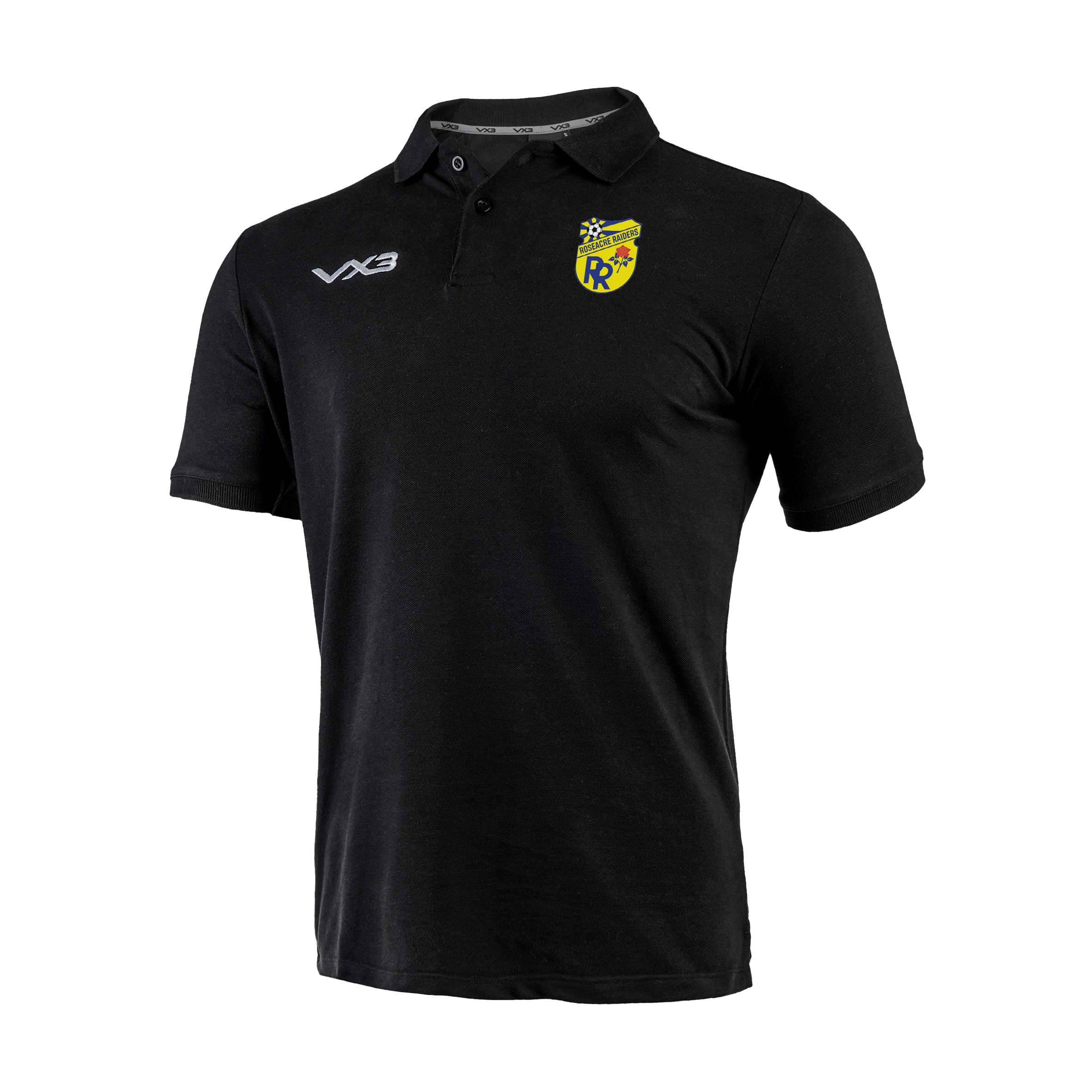 Roseacre Raiders FC Black Primus Polo Shirt