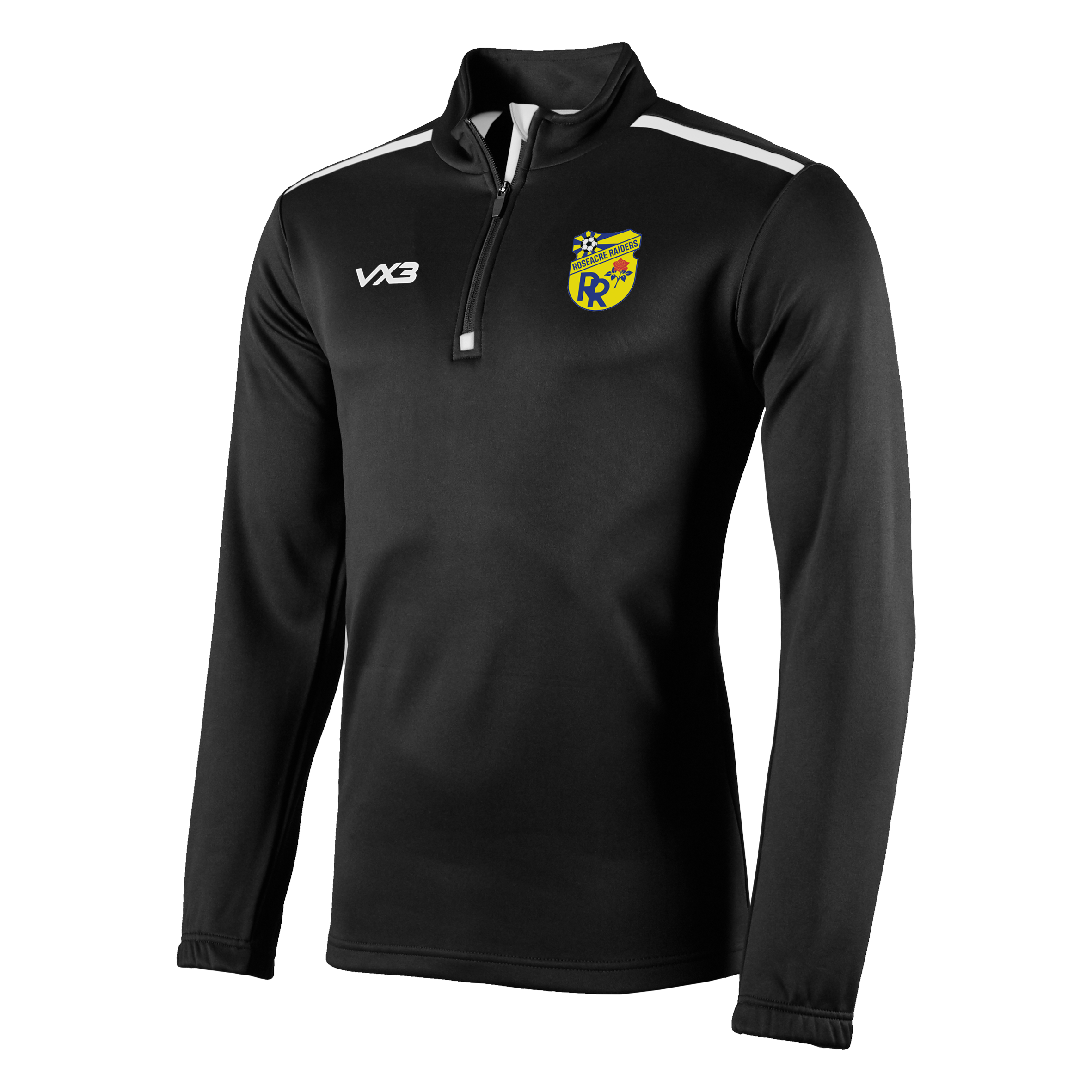 Roseacre Raiders FC Black Fortis Quarter Zip Sweat