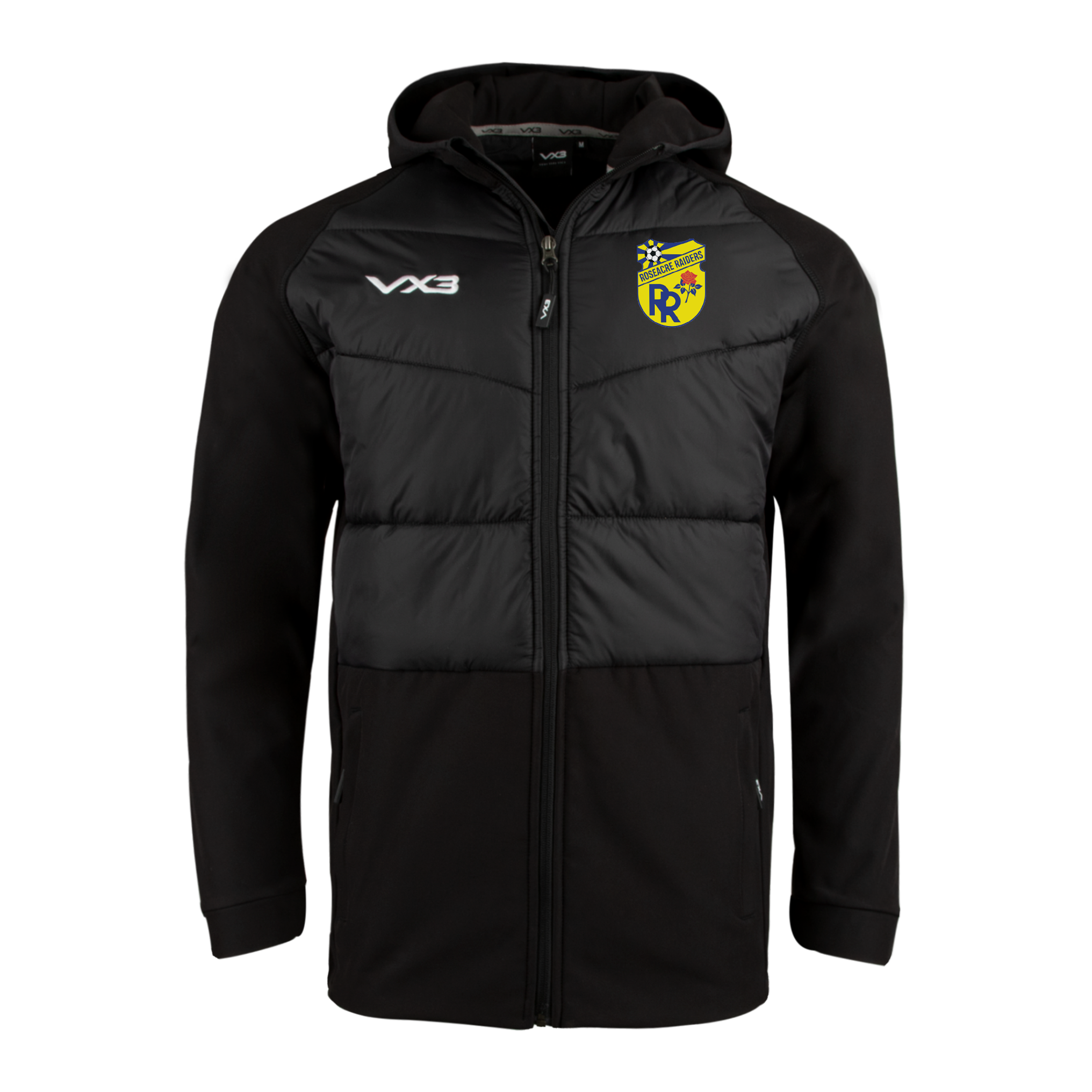 Roseacre Raiders FC Black Tempest Hybrid Jacket