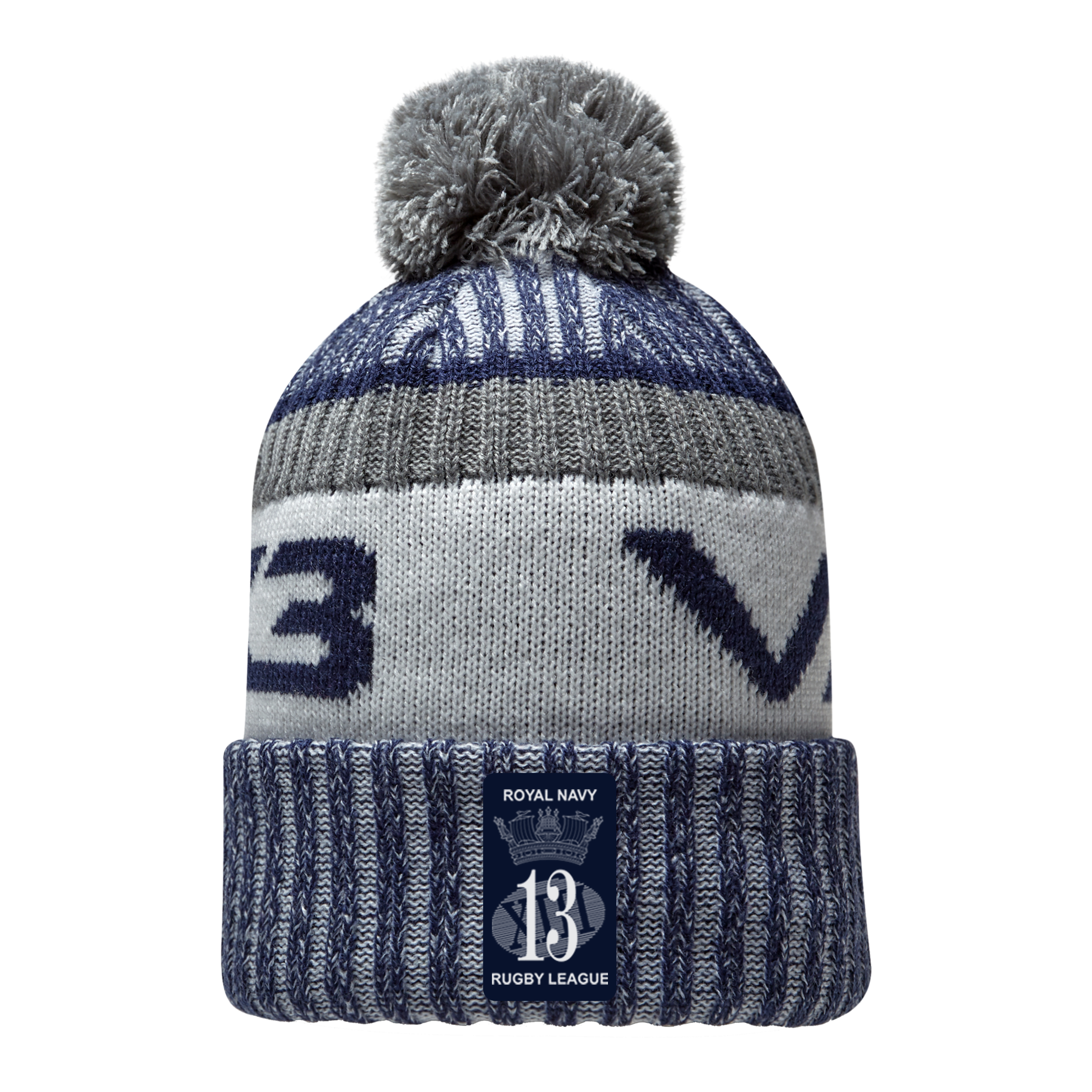 Royal Navy Rugby League Fleece-Lined Bobble Hat