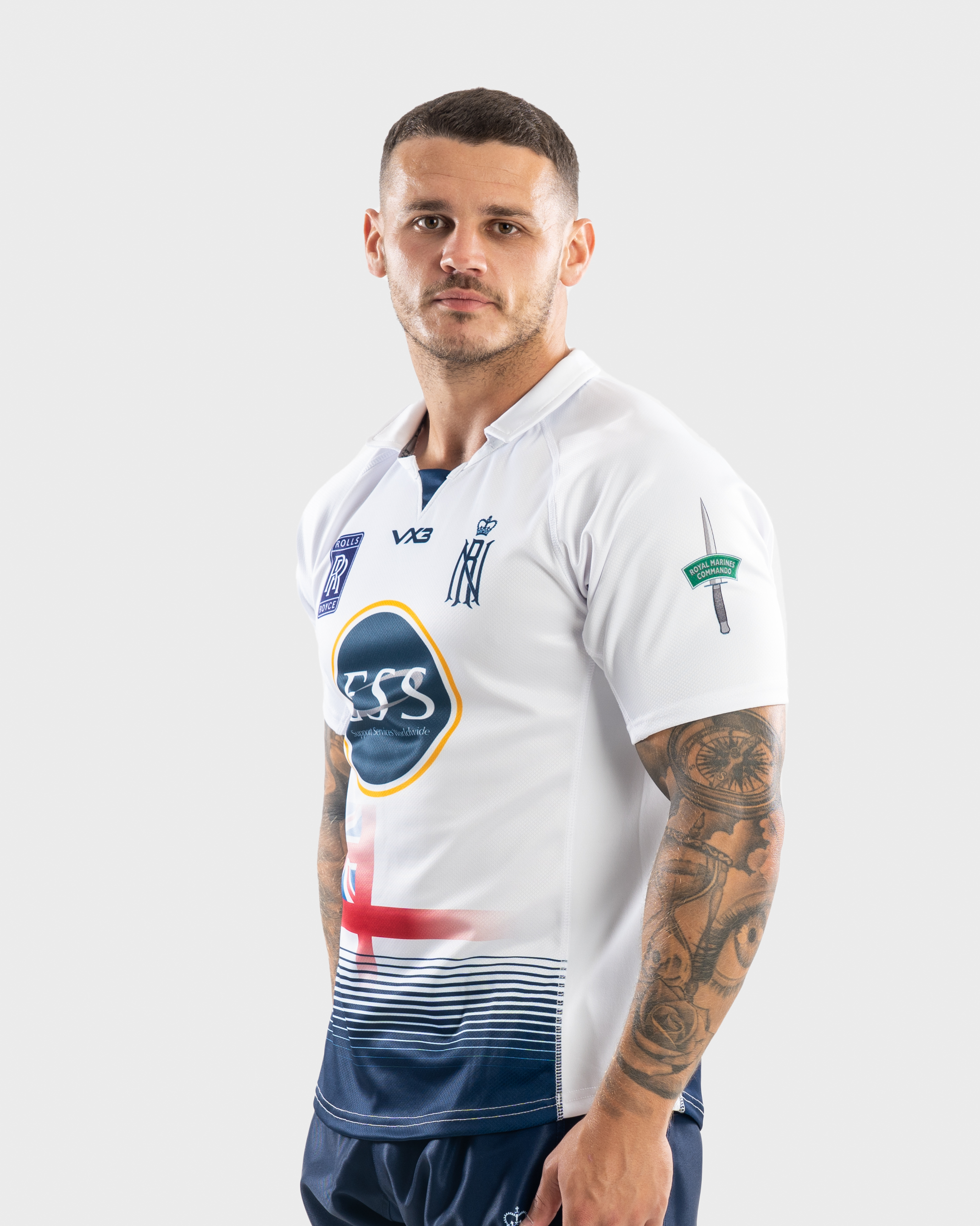 Royal Navy Rugby Replica Away Playing Shirt 23/24