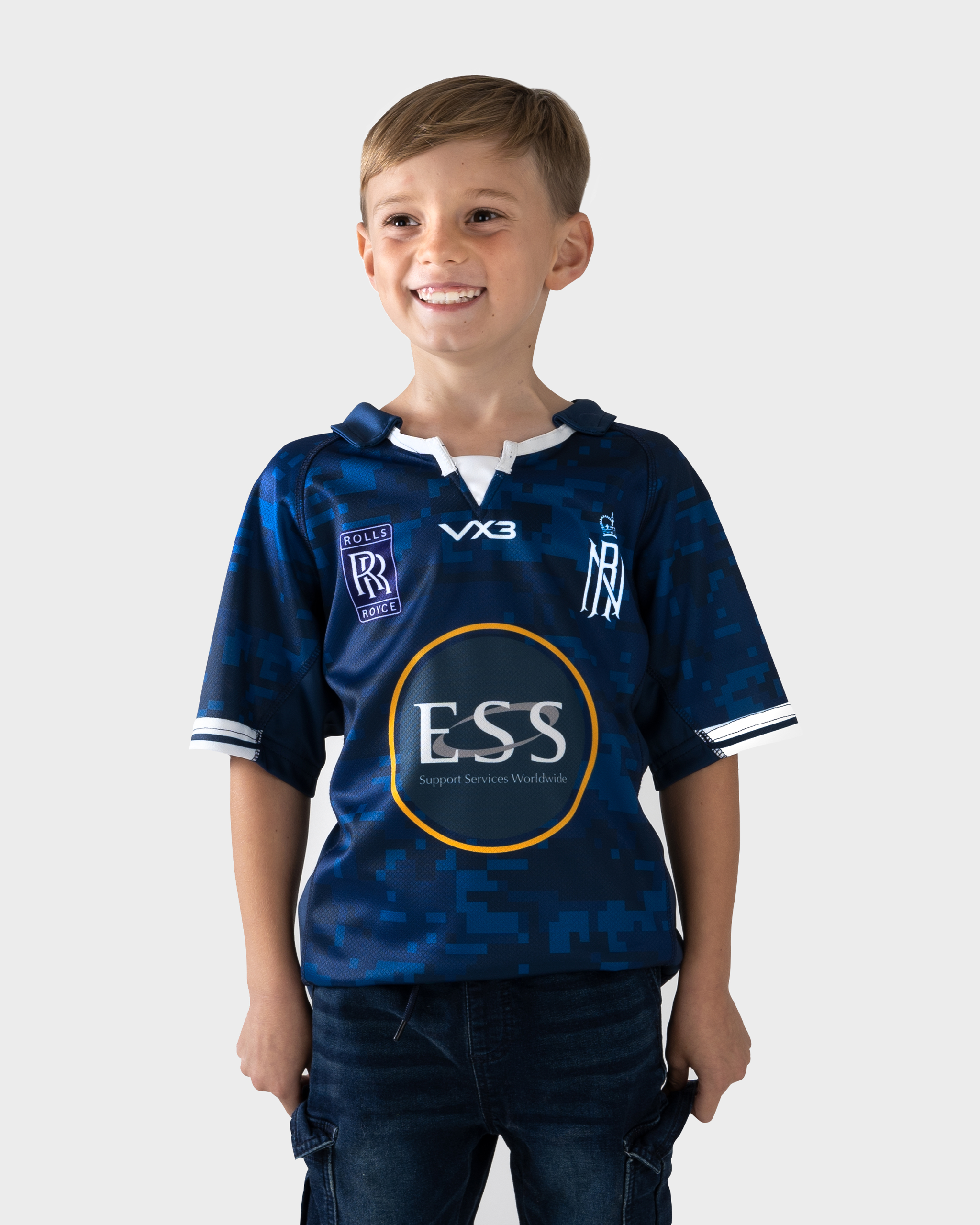 Royal Navy Rugby Replica Home Youth Playing Shirt 23/24