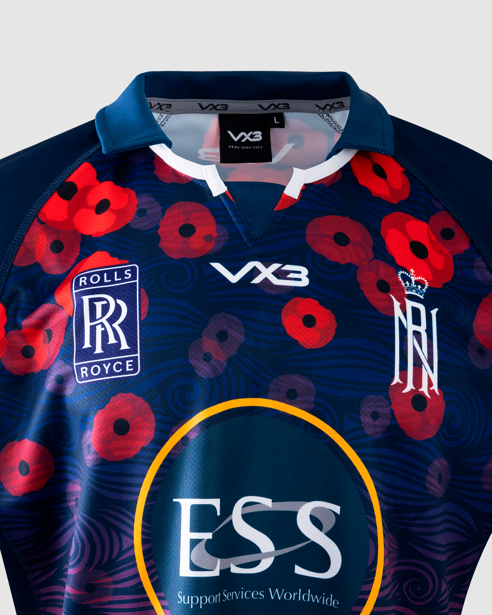 Royal Navy Rugby Replica Remembrance Playing Shirt 22/23