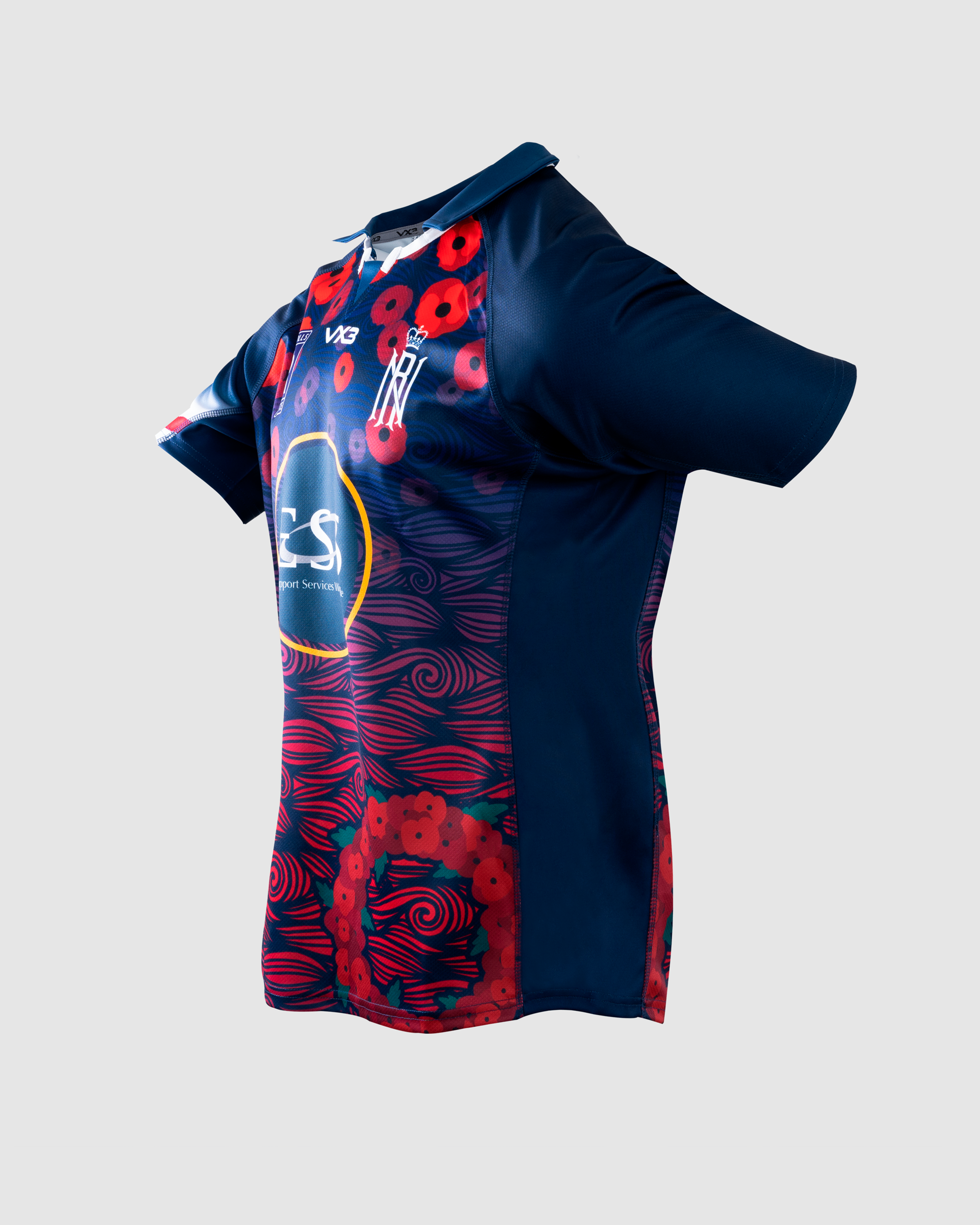 Royal Navy Rugby Replica Remembrance Playing Shirt 22/23