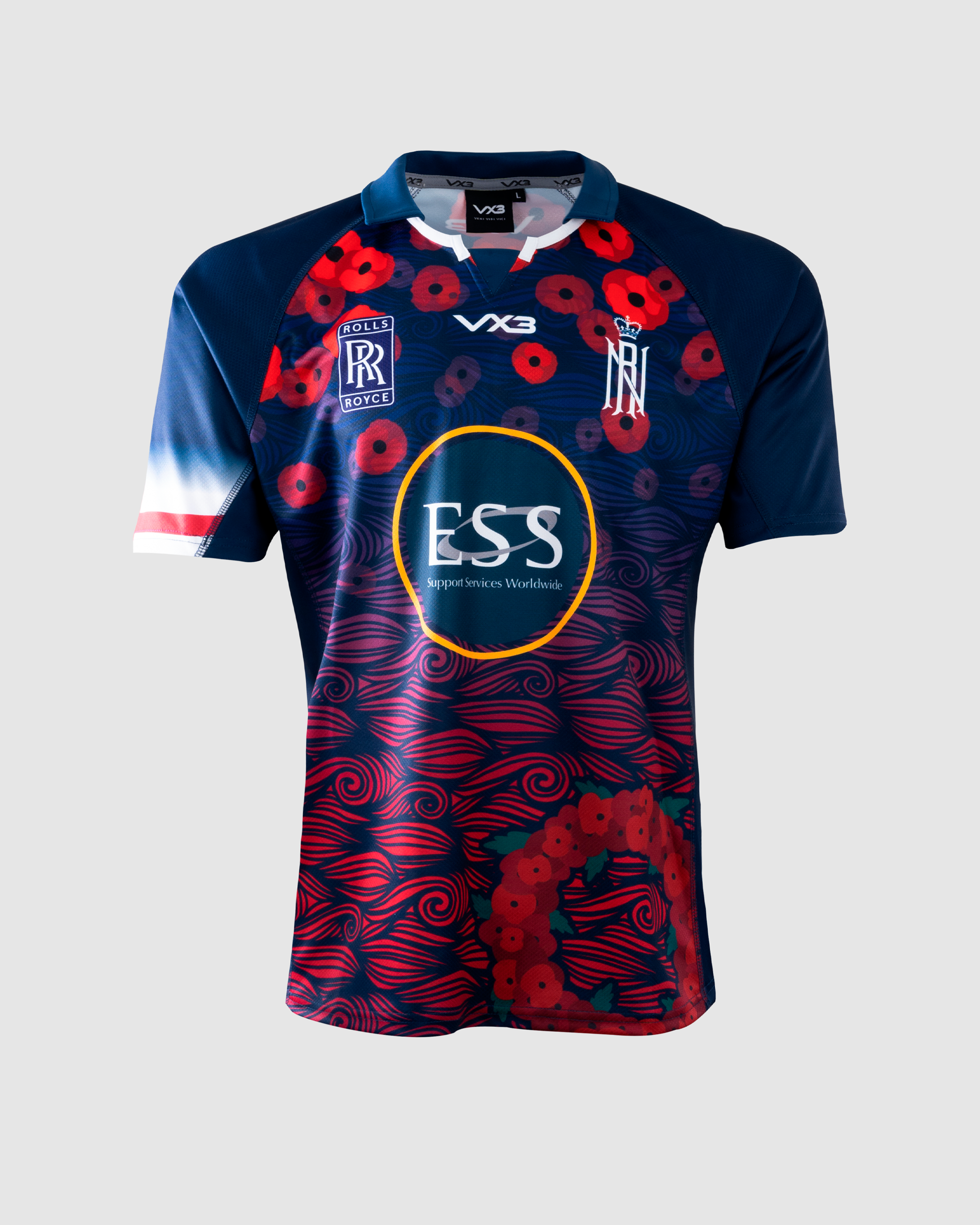 Royal Navy Rugby Replica Remembrance Playing Shirt 22/23
