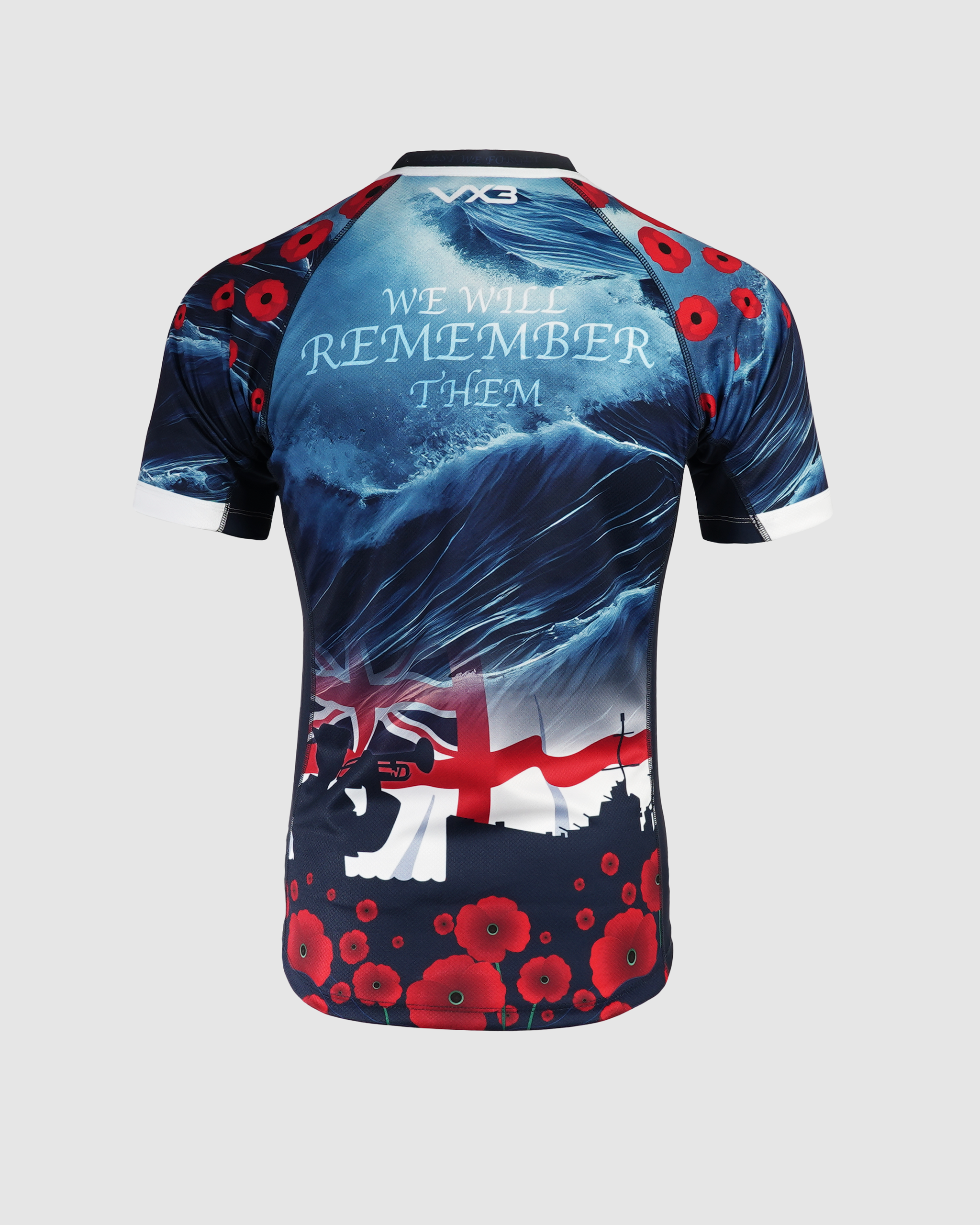 Royal Navy Rugby Replica Remembrance Shirt 23/24