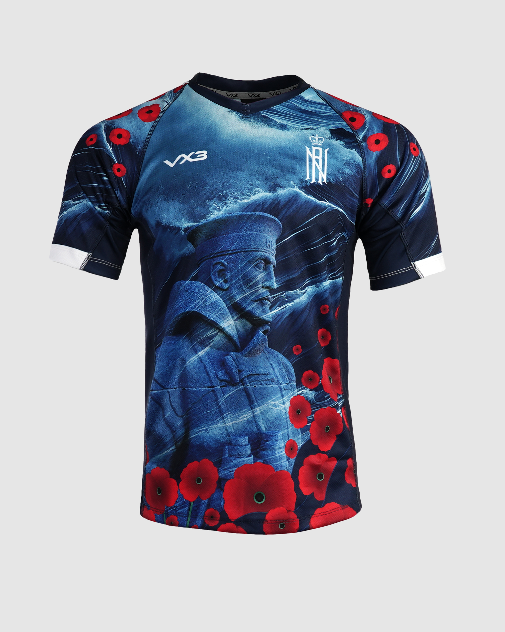 Royal Navy Rugby Replica Remembrance Shirt 23/24