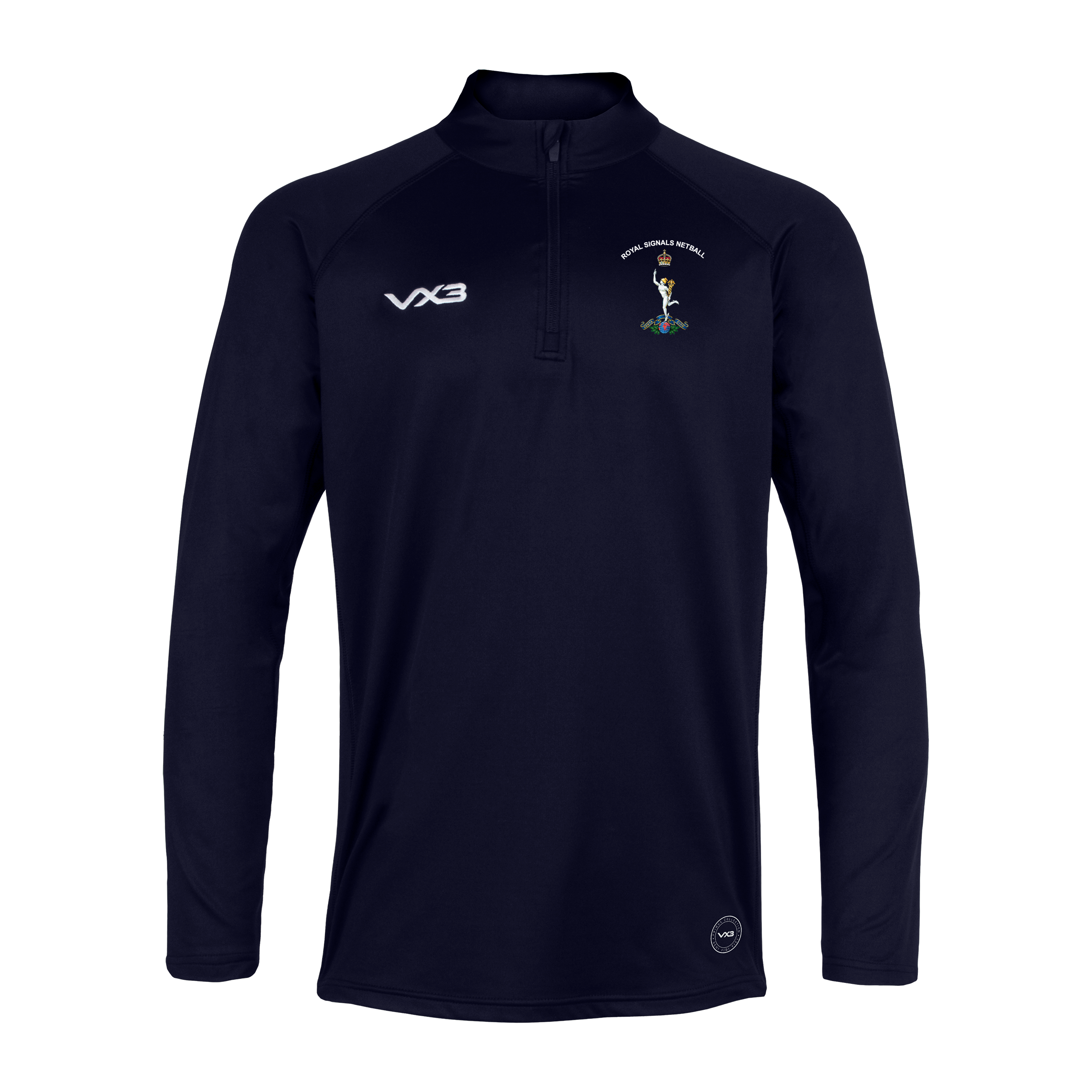 Royal Signals Netball Navy Primus Quarter Zip