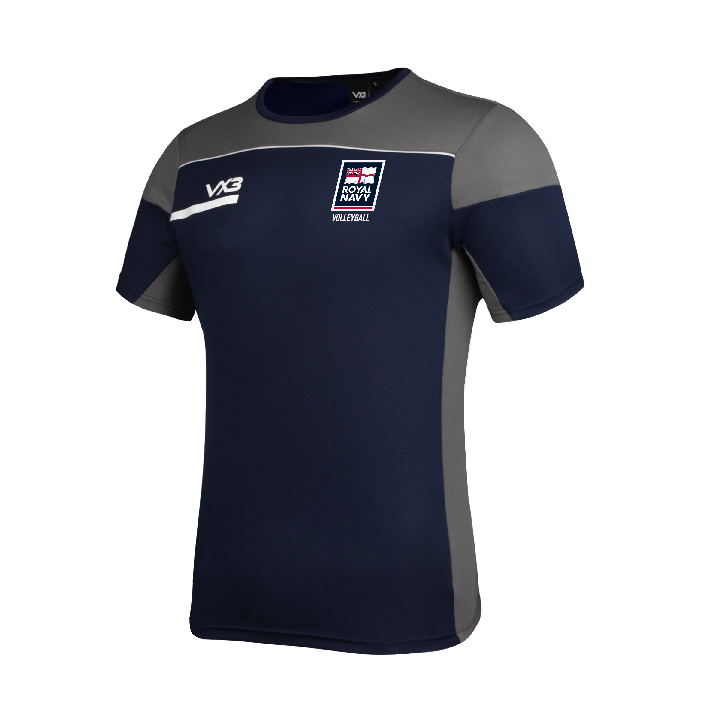 Royal Navy Volleyball Opus Tee - Navy Grey