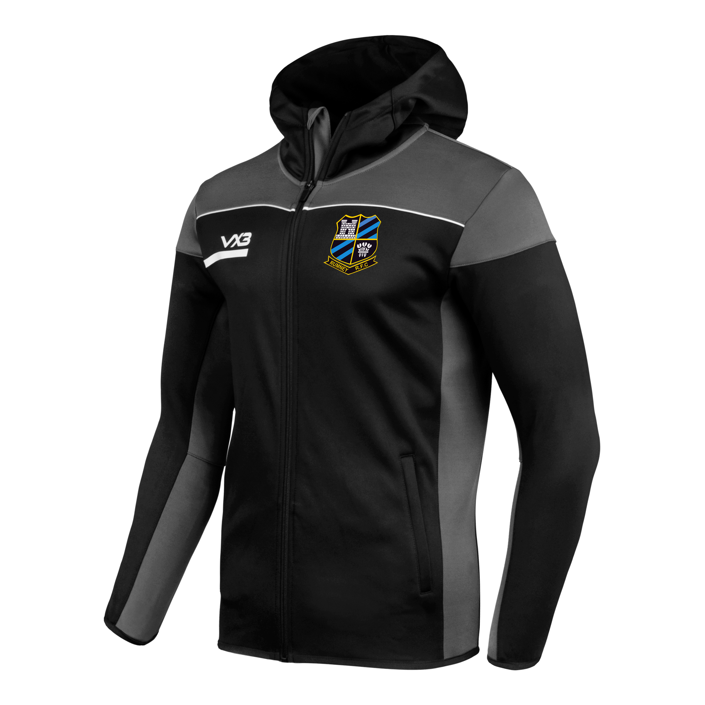 Rumney RFC Opus Zoodie Youth - Black Grey