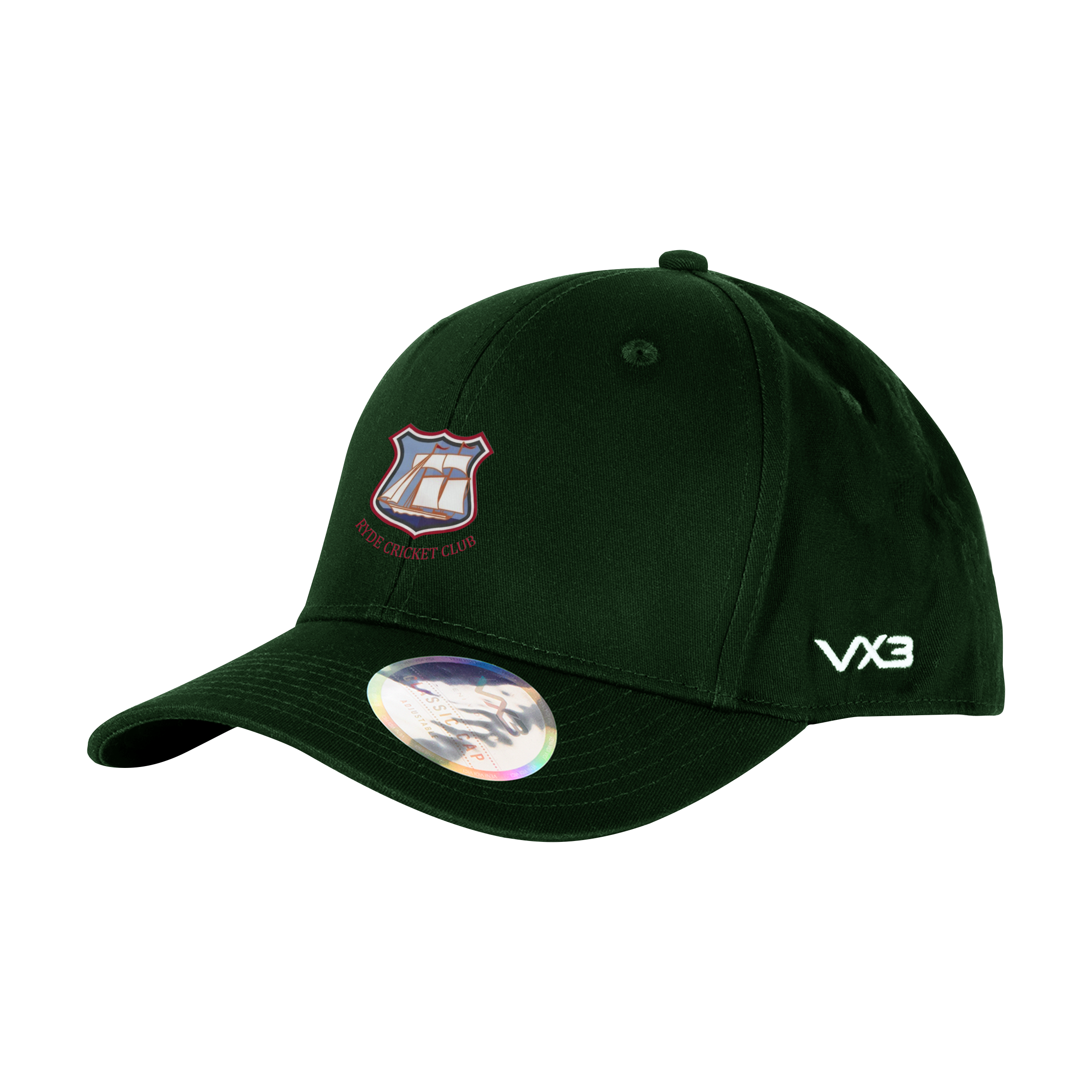 Ryde Cricket Club Classic Cap Bottle Green