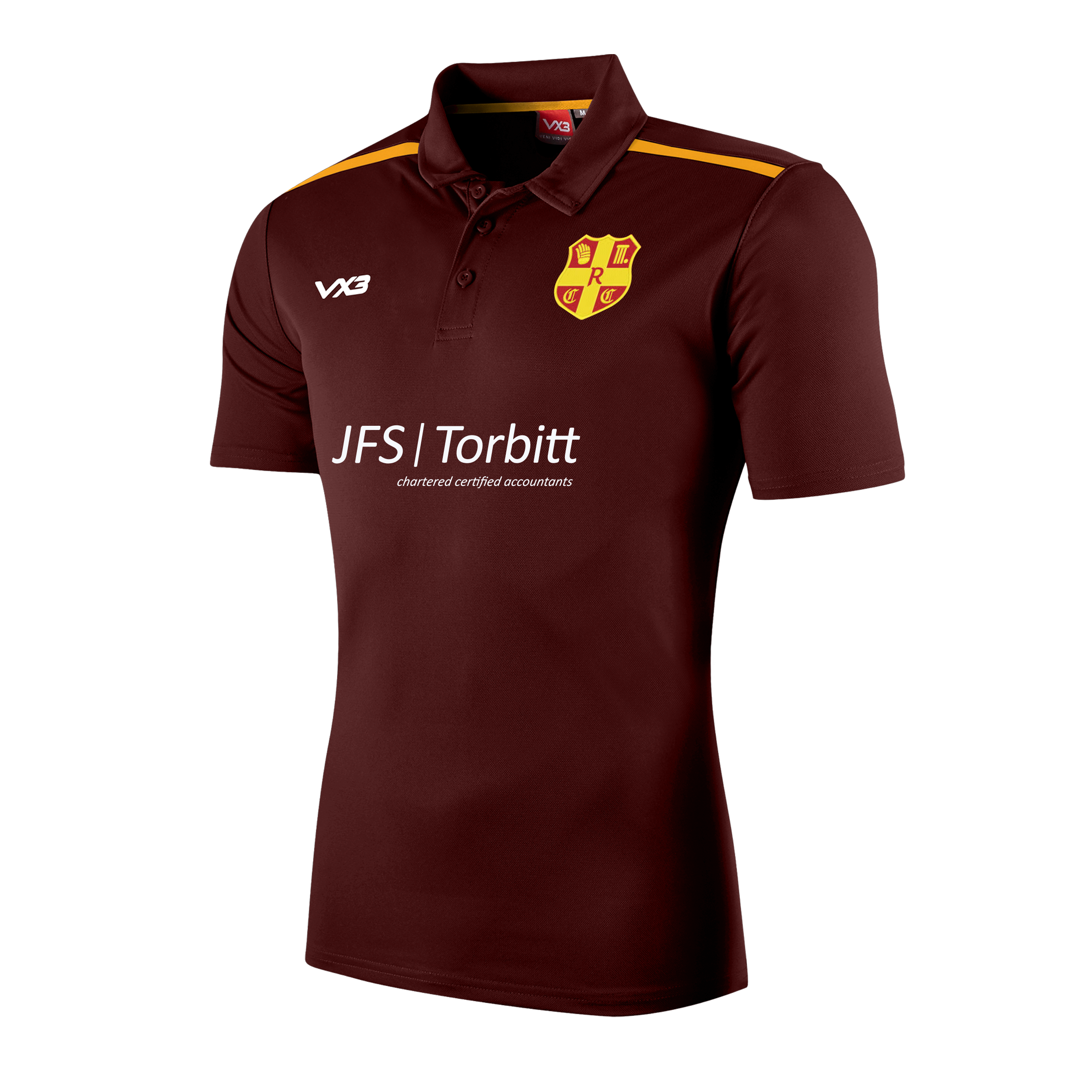 Ryton Cricket Club Fortis Polo Maroon/Amber