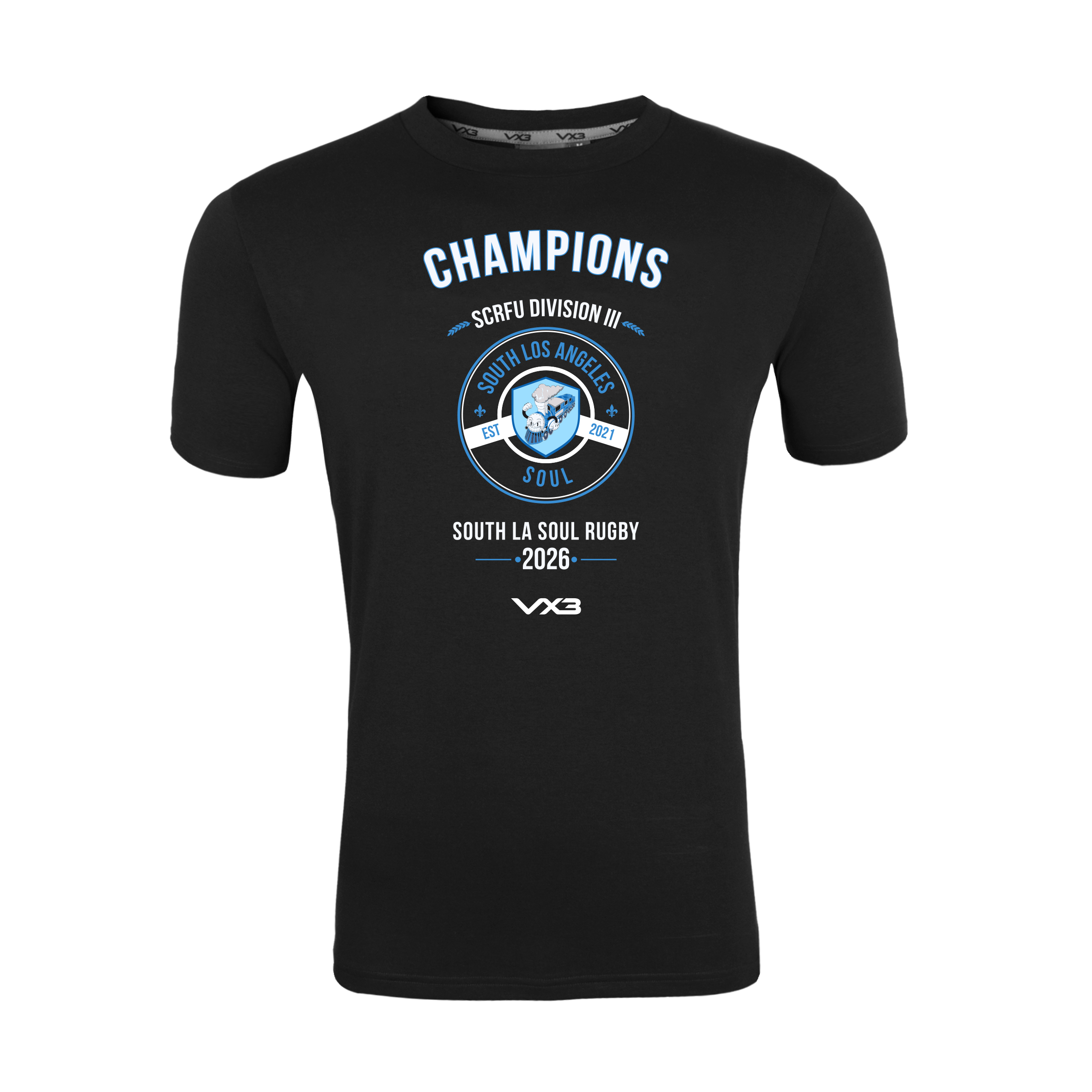 South Los Angeles Soul RFC Black Youth Invicta Club Tee - 2026 Champions Tee