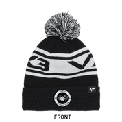 Saints Netball Club Waffle Knit Bobble Hat - Black/White