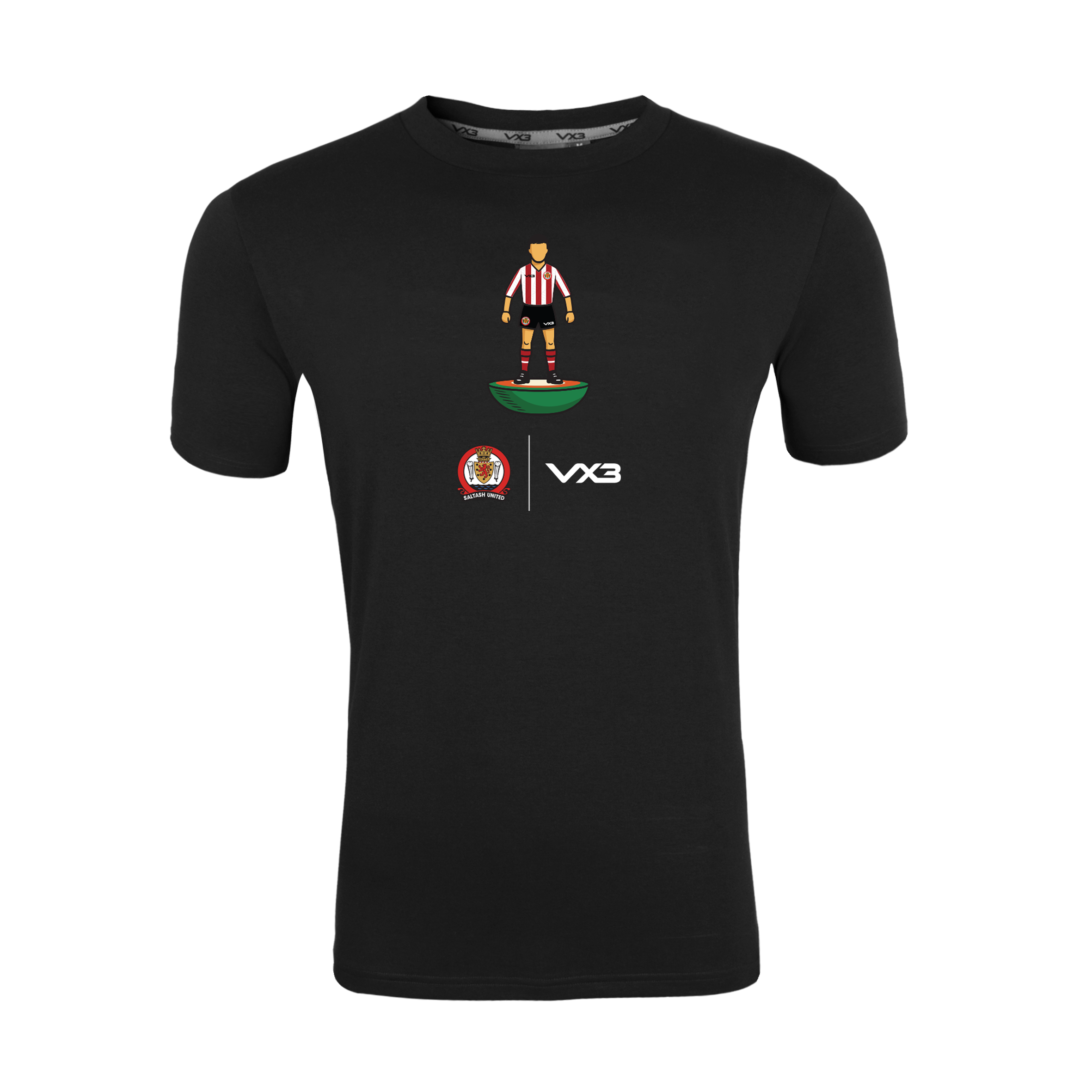 Saltash United SNR Black Invicta Club Tee - COACHES