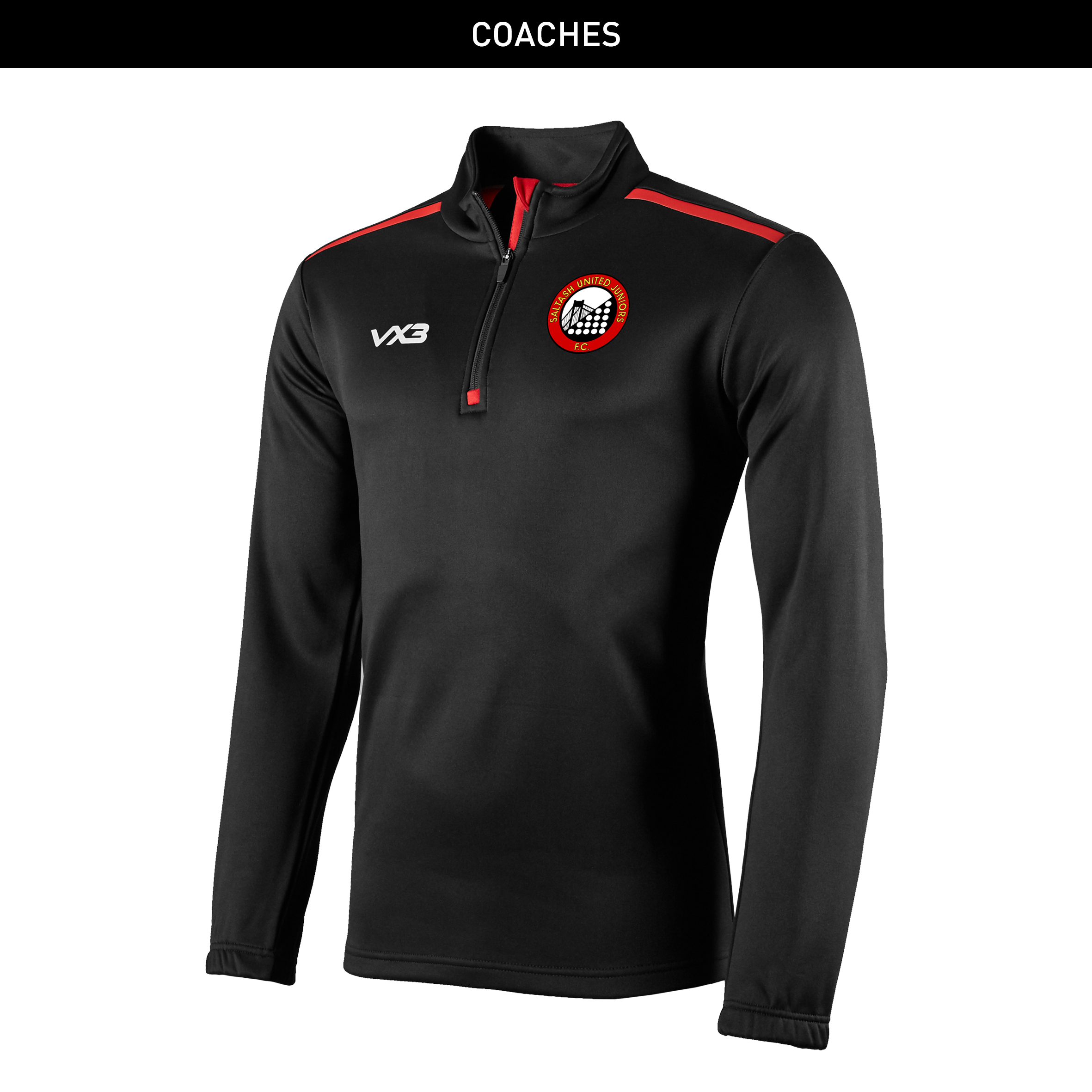 Saltash United Juniors Coaches Fortis Quarter Zip Sweat
