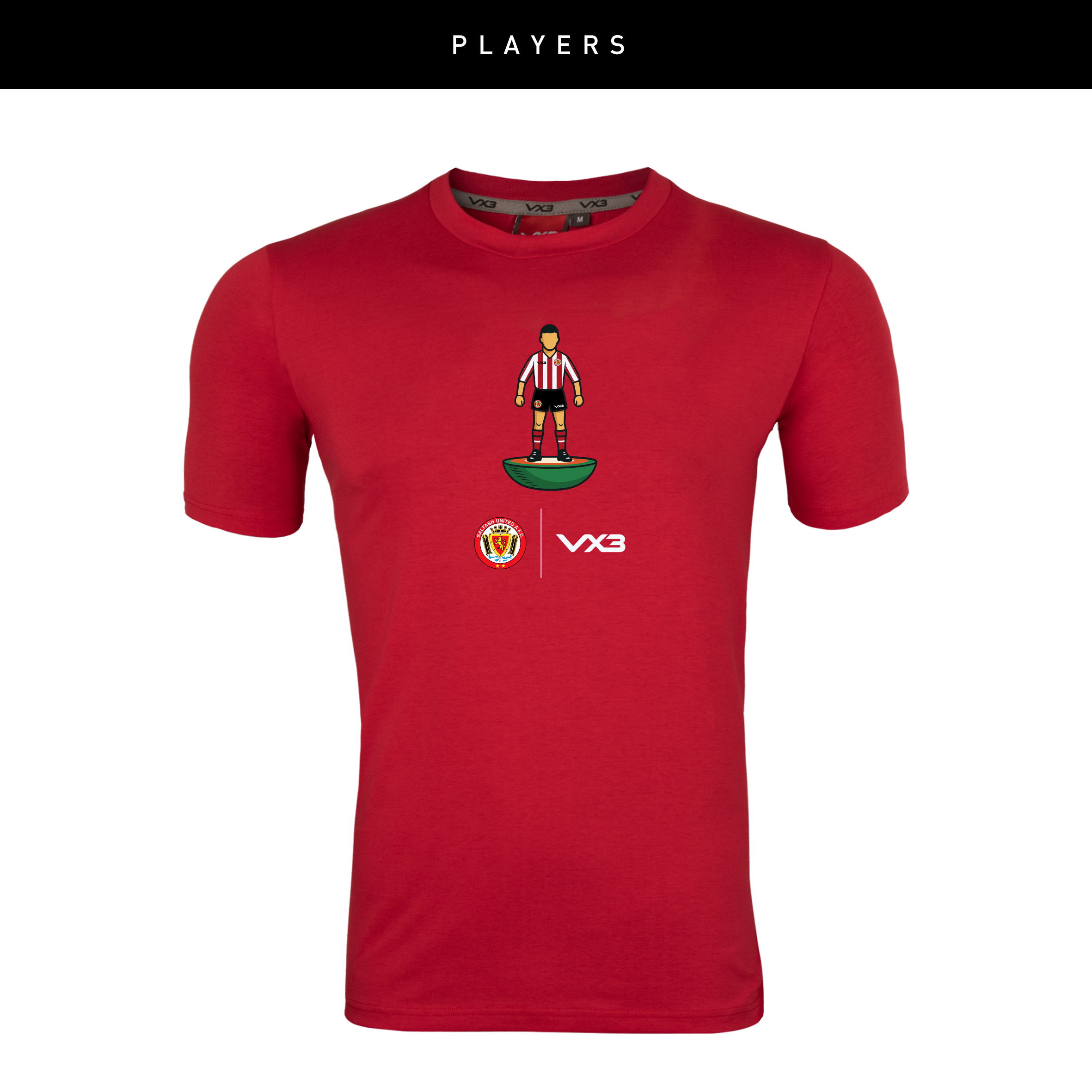 Saltash United SNR Red Invicta Club Tee - PLAYERS