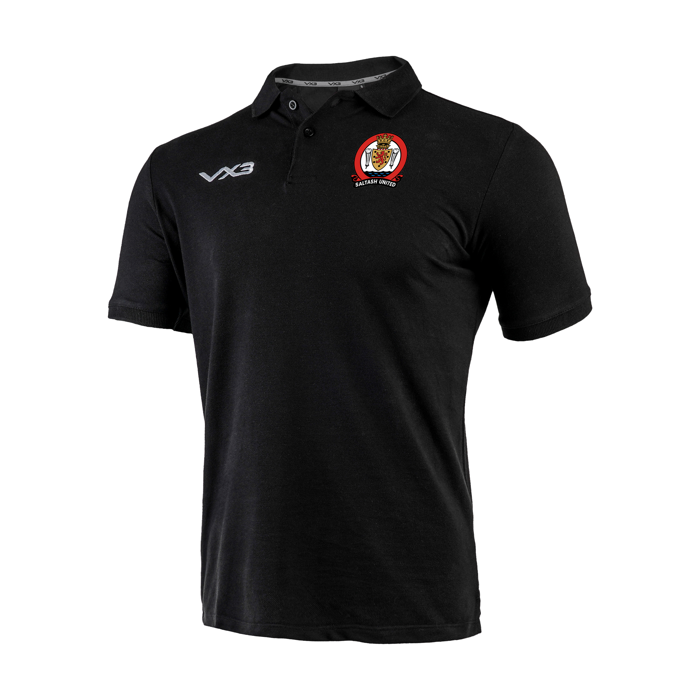 Saltash United SNR Black Primus Polo Shirt