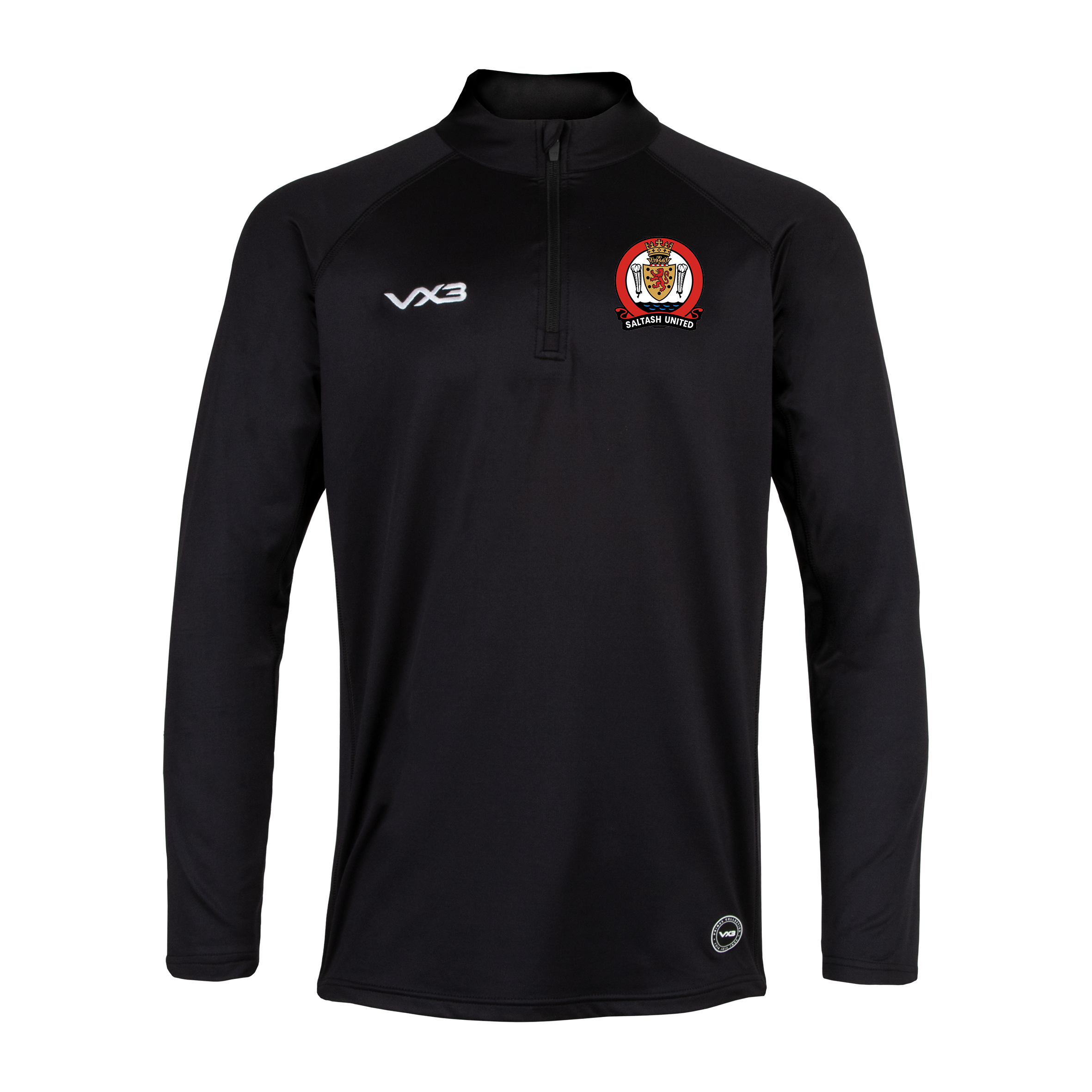 Saltash United SNR Black Primus Quarter Zip