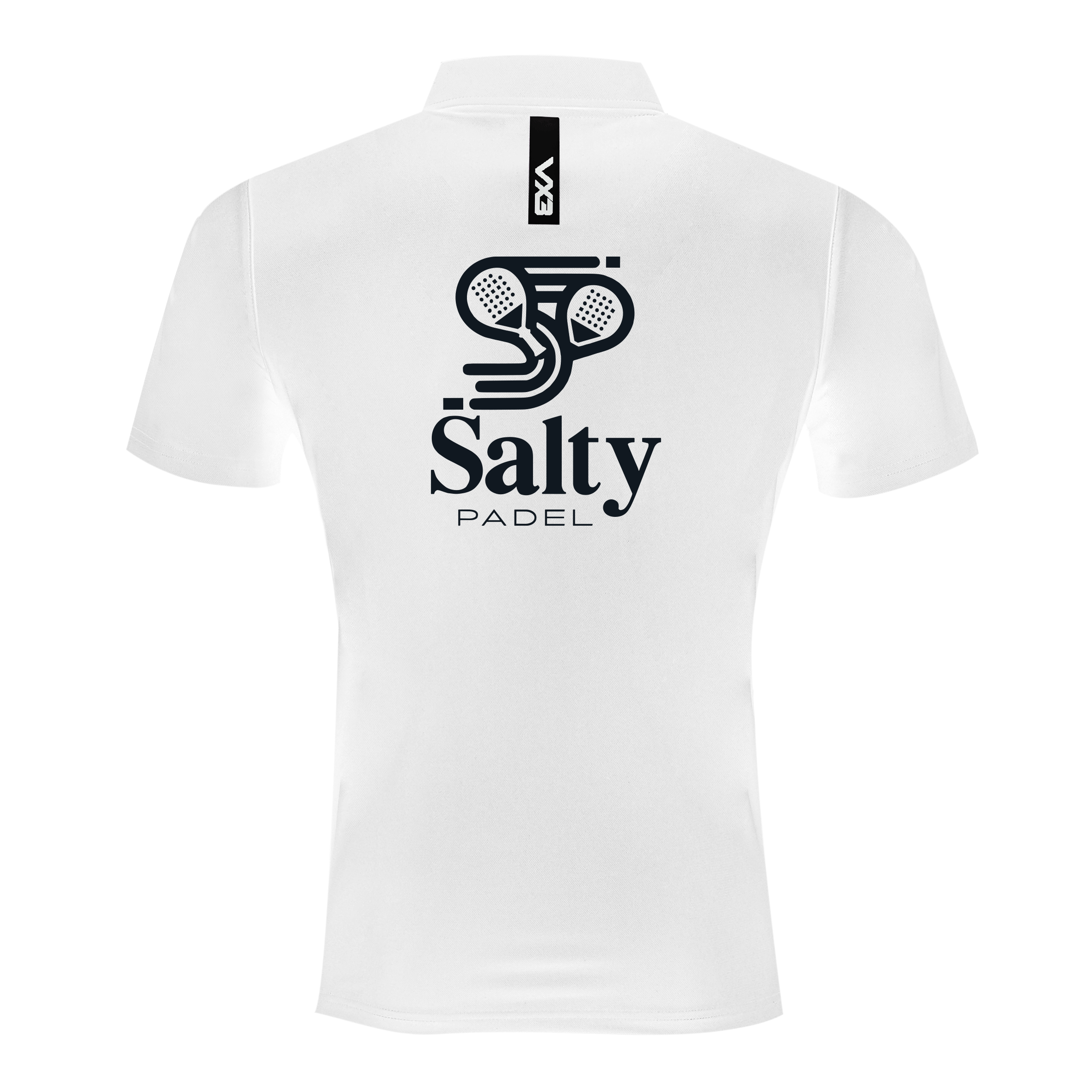 Salty Padel Fortis Polo White/Black