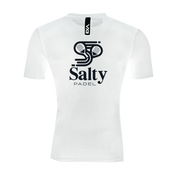 Salty Padel Fortis Tee White/Black