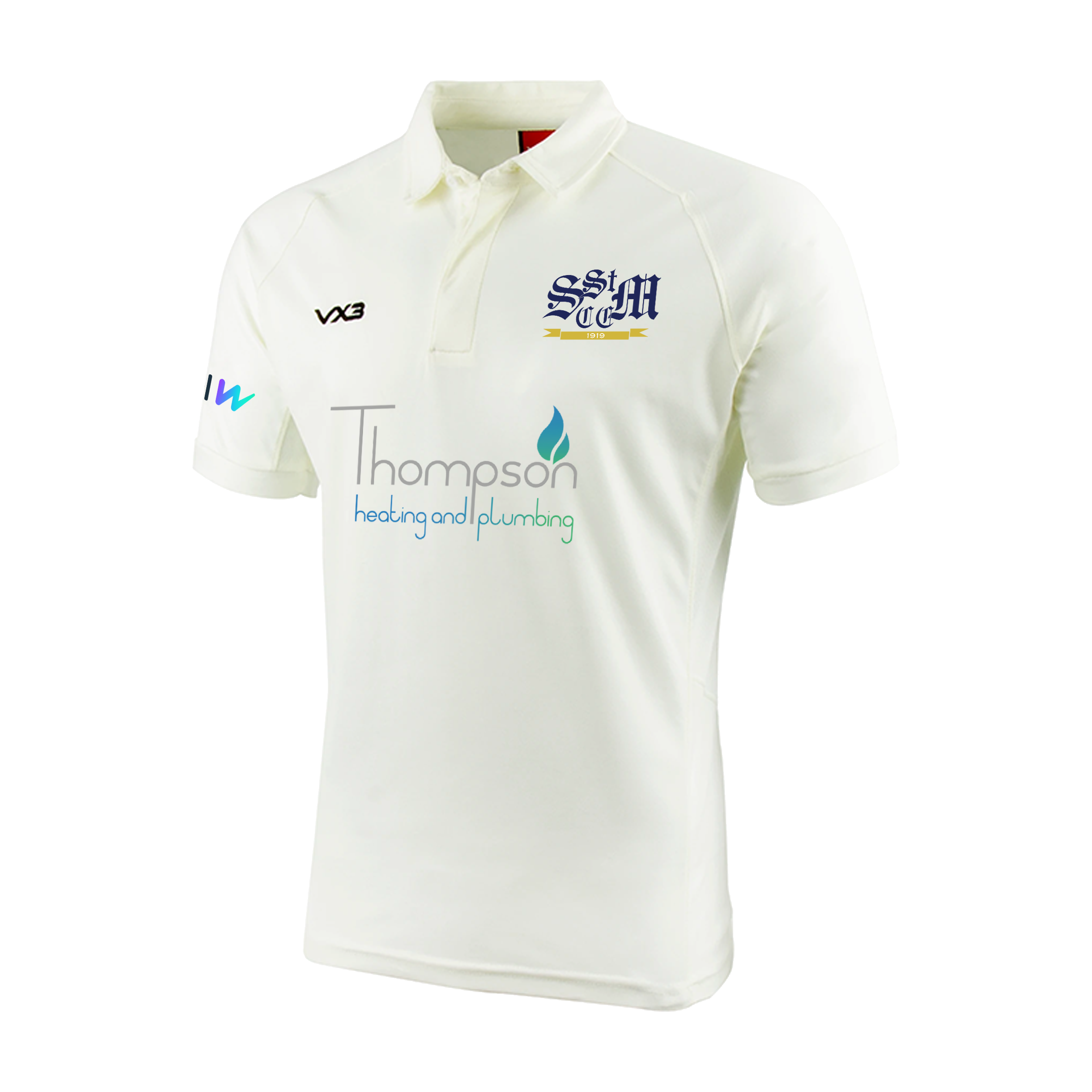 Sandford St Martin Cricket Club Youth Short Sleeve Shirt