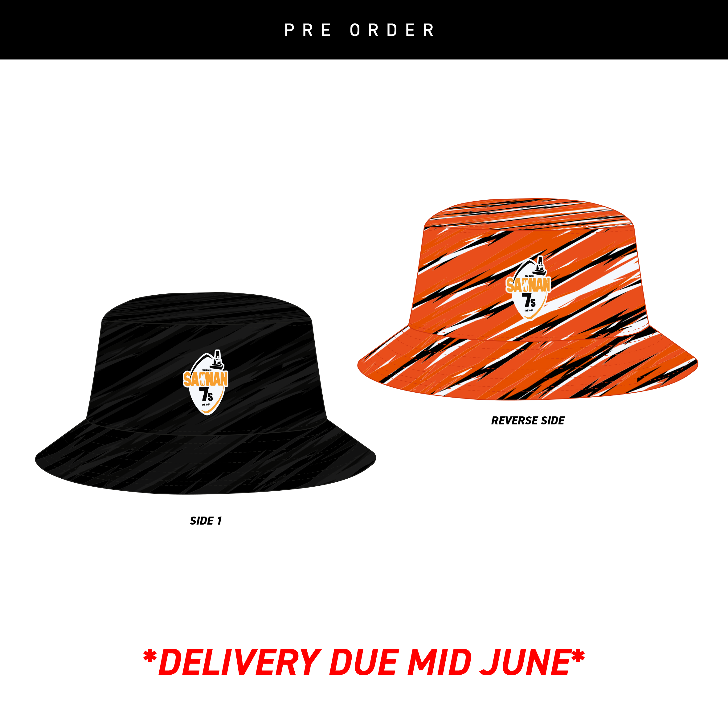 SANNAN 7S REVERSIBLE BUCKET HAT
