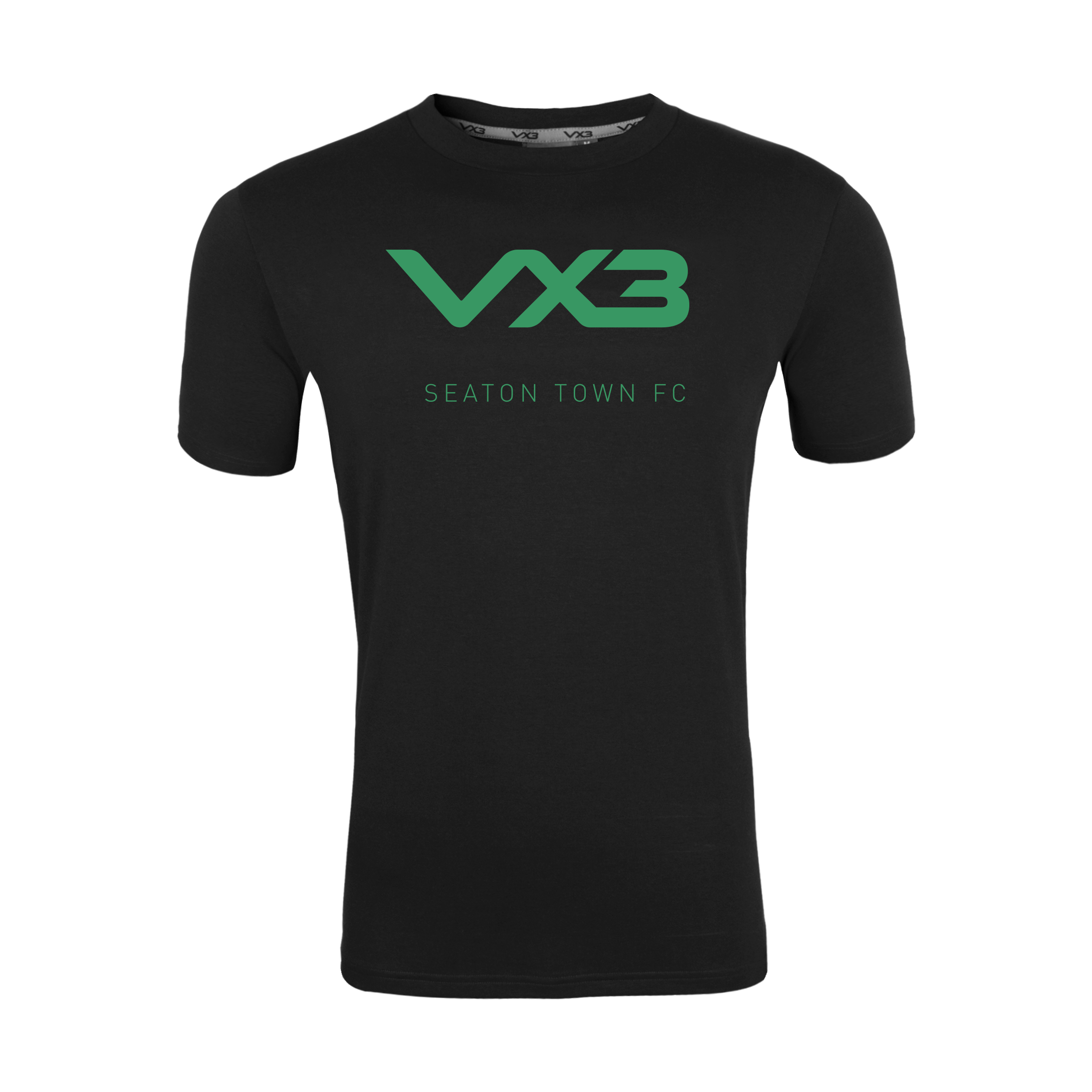 Seaton Town FC Black Womens Invicta Tee