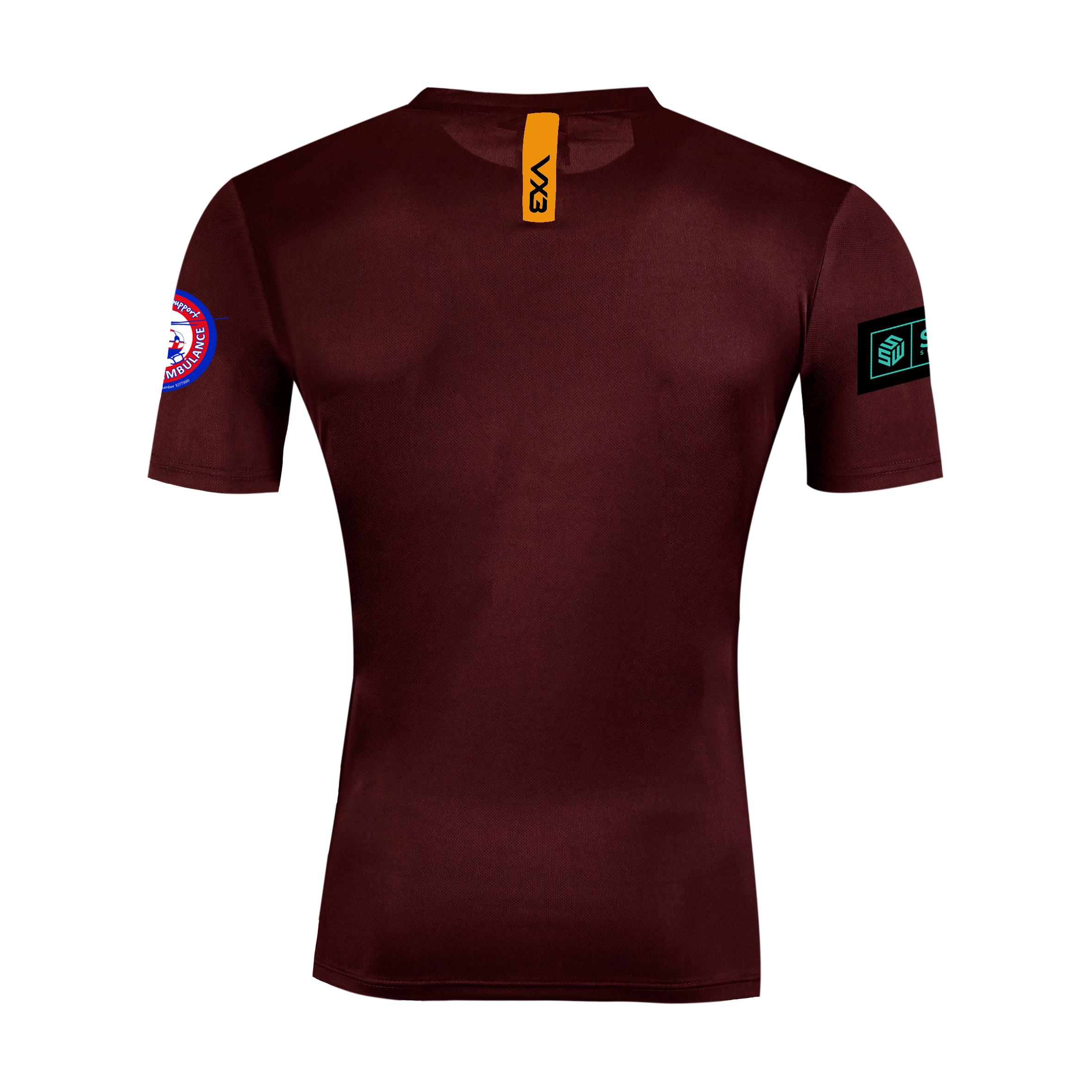 Seaton Cricket Club Fortis Youth Tee Maroon/Amber