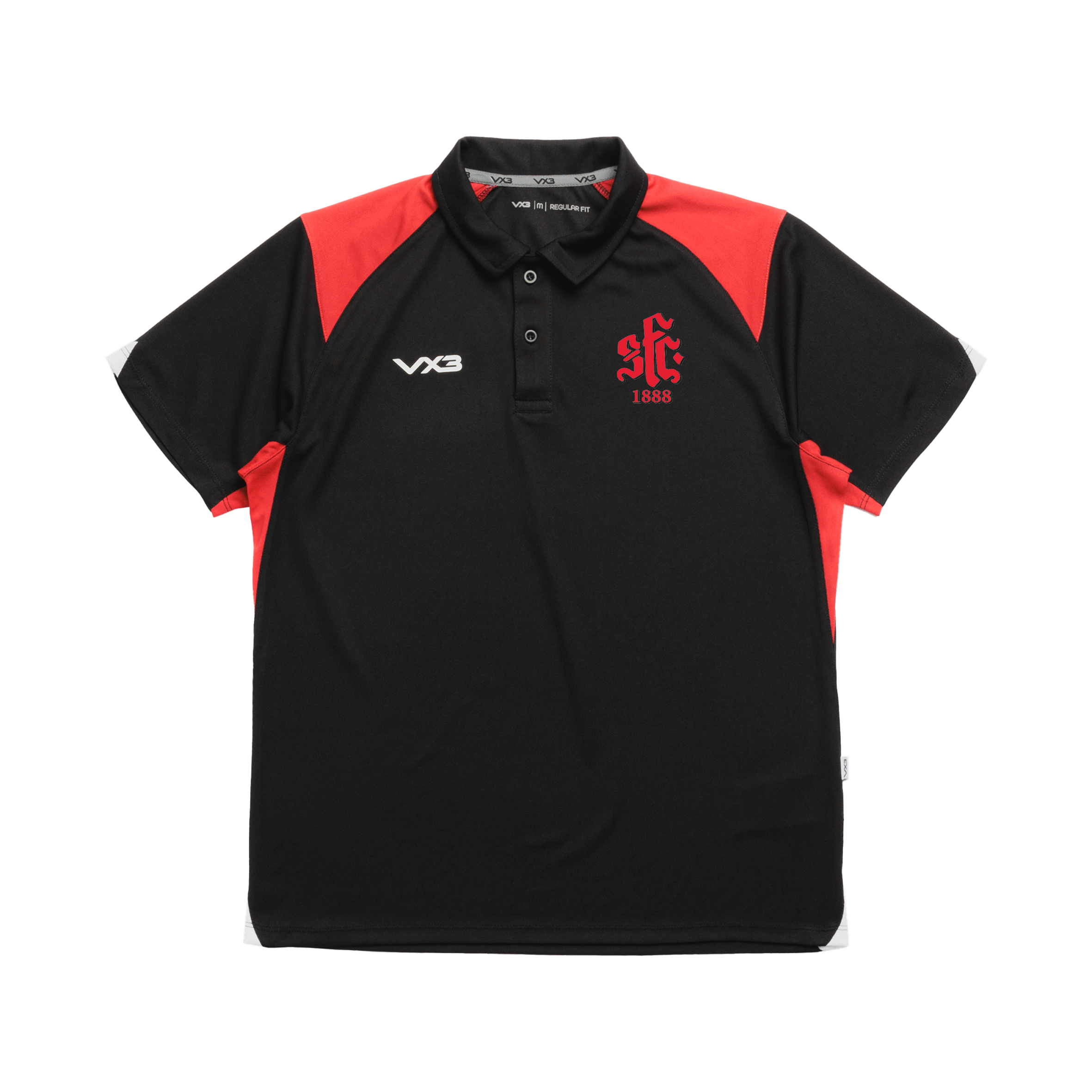 Shaftesbury FC Black Vertex Polo