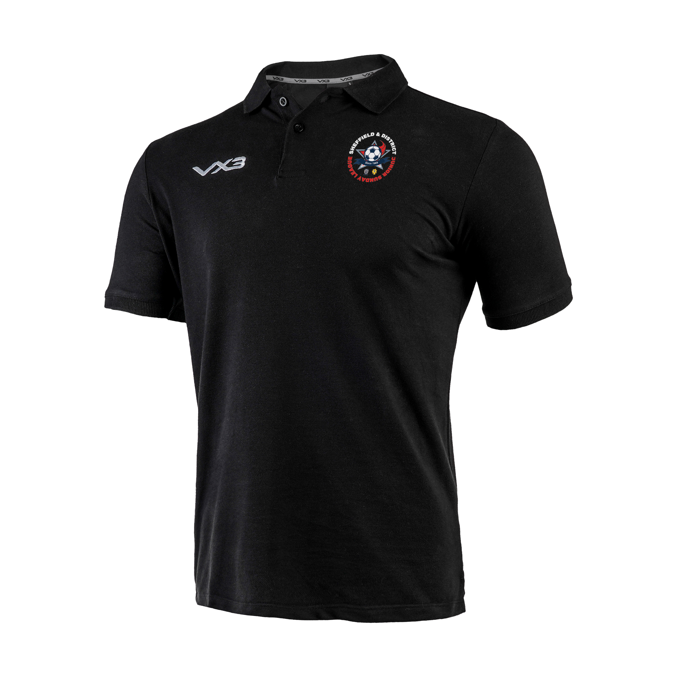 Sheffield & District Junior Sunday League Black Primus Polo Shirt