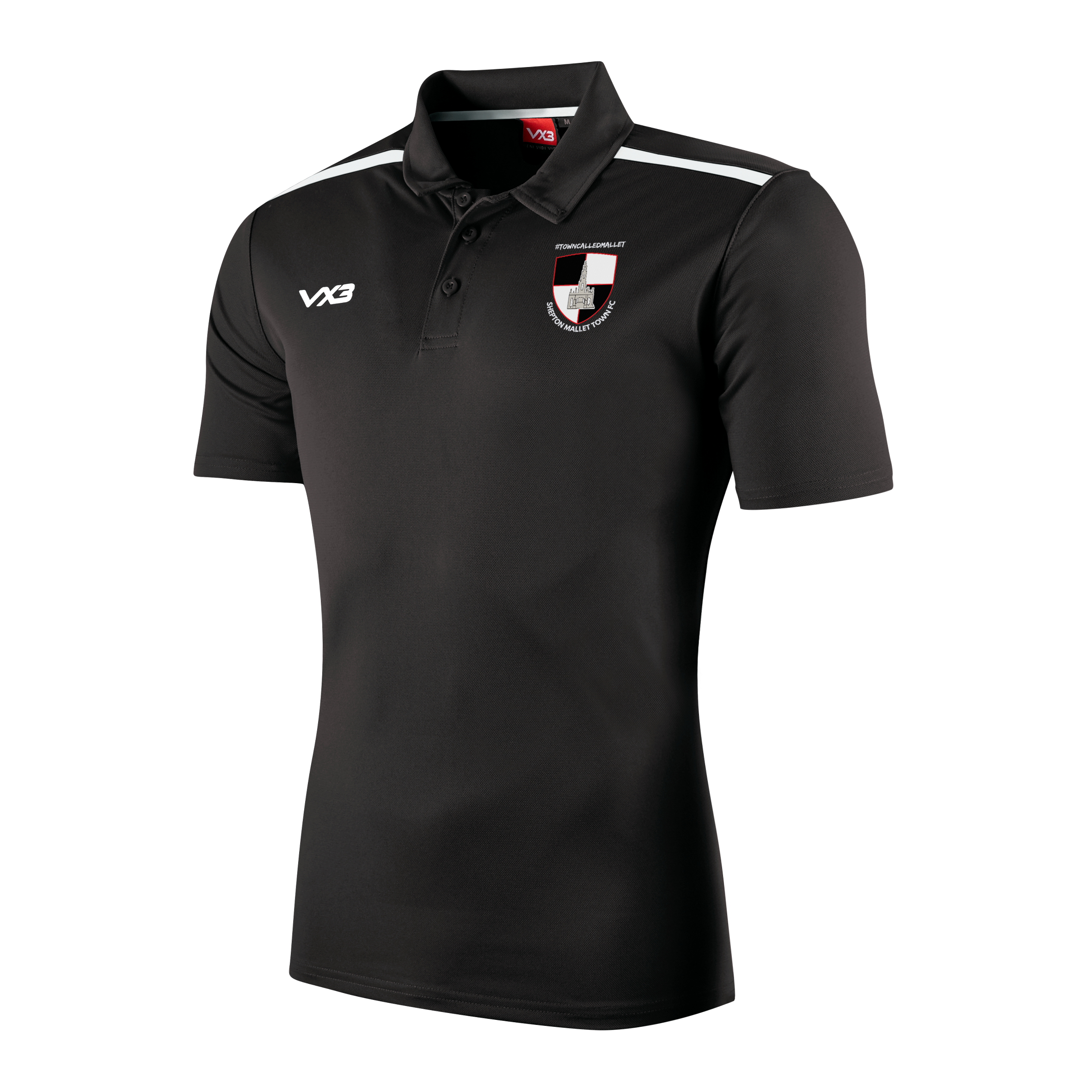 Shepton Mallet AFC Black Fortis Polo