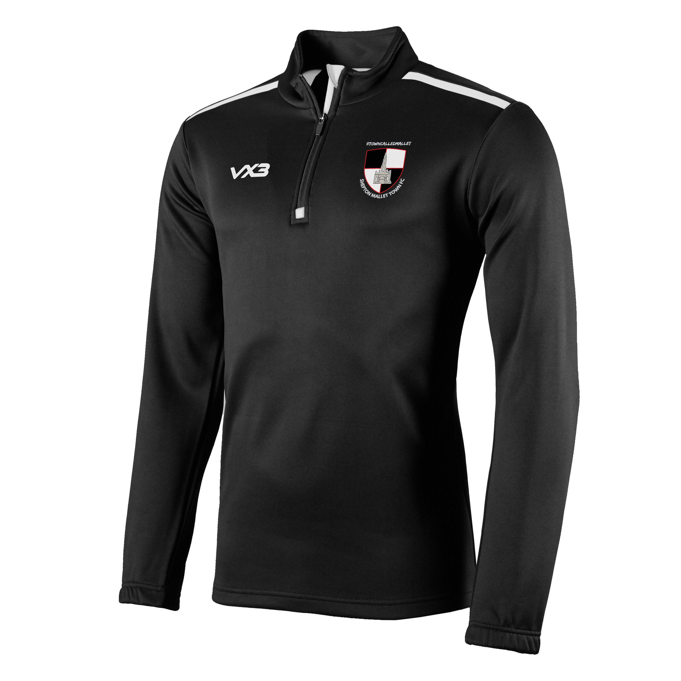 Shepton Mallet AFC Black Fortis Quarter Zip Sweat