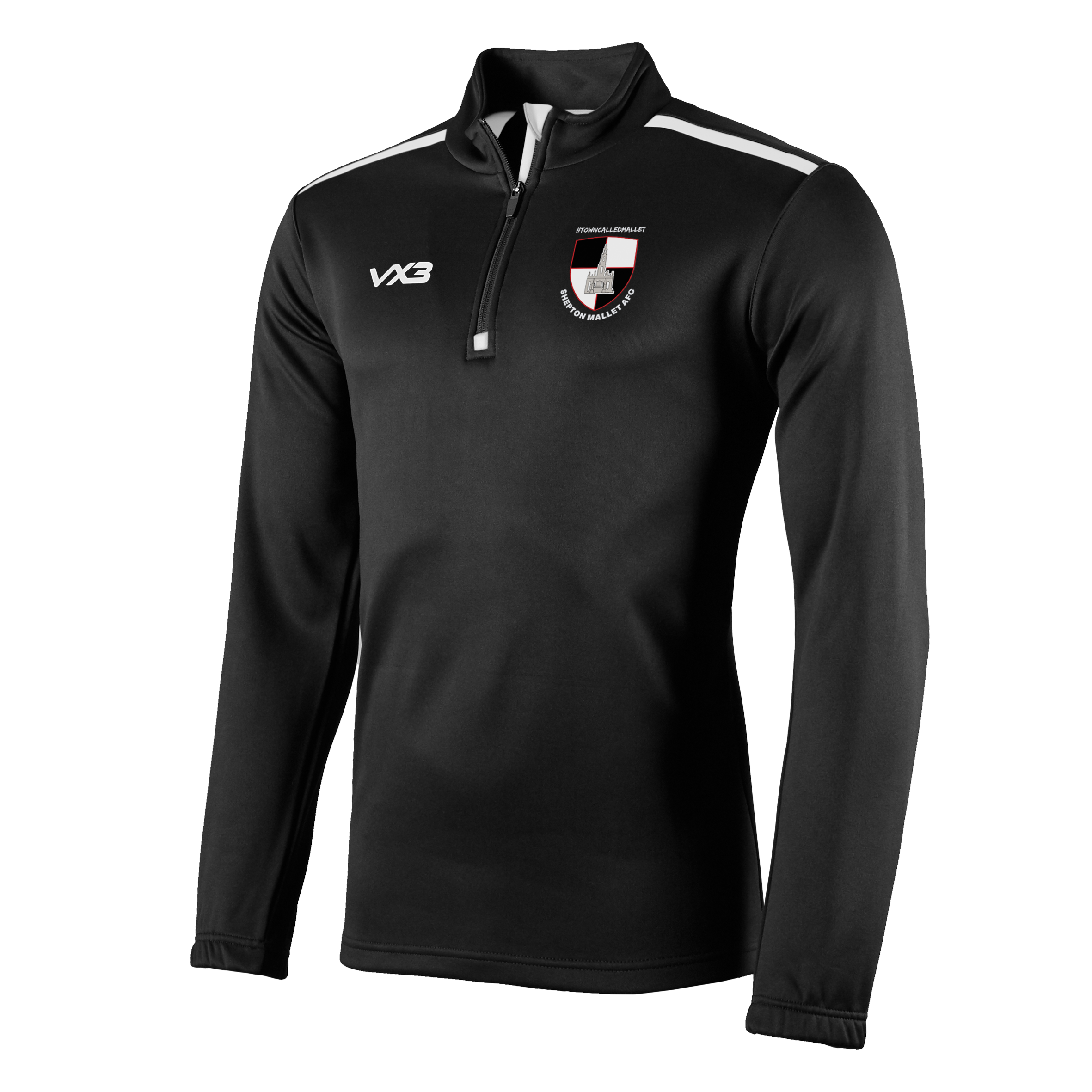 Shepton Mallet AFC Black Fortis Quarter Zip Sweat