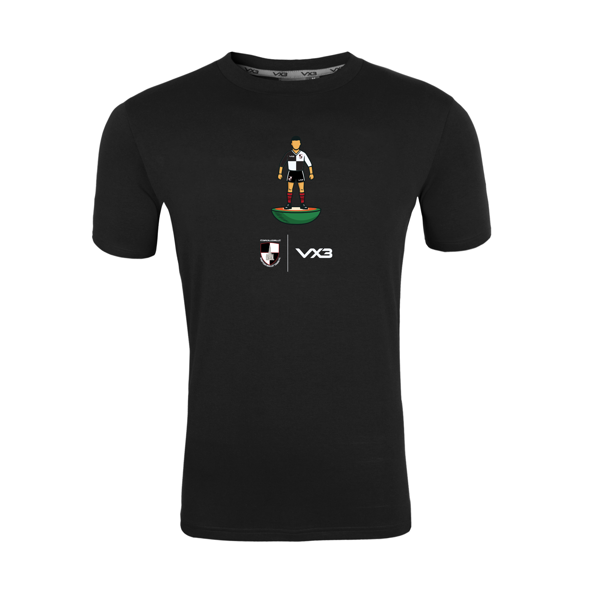 Shepton Mallet AFC Black Subbuteo Invicta Tee