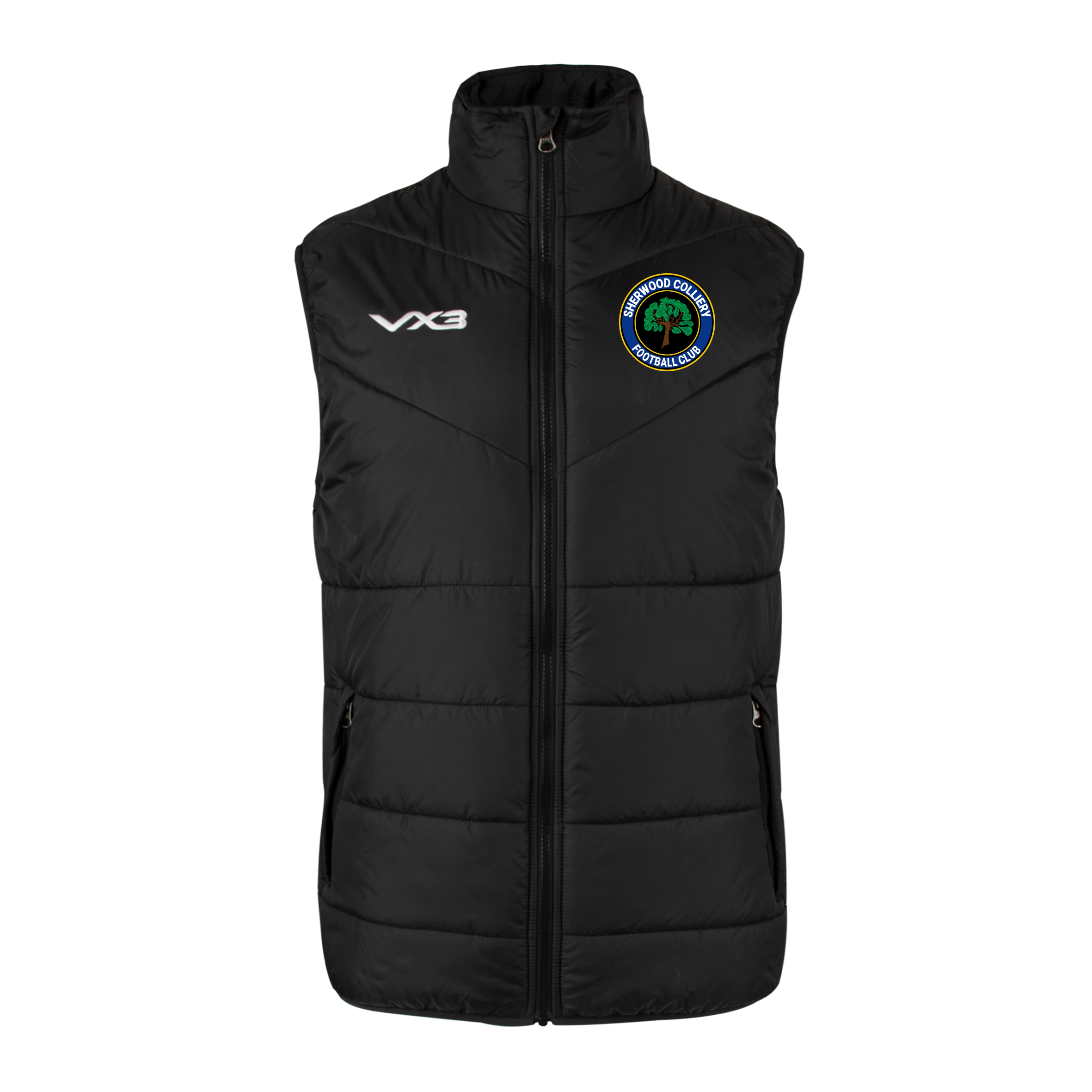 Sherwood Colliery FC Ventus Gilet Black