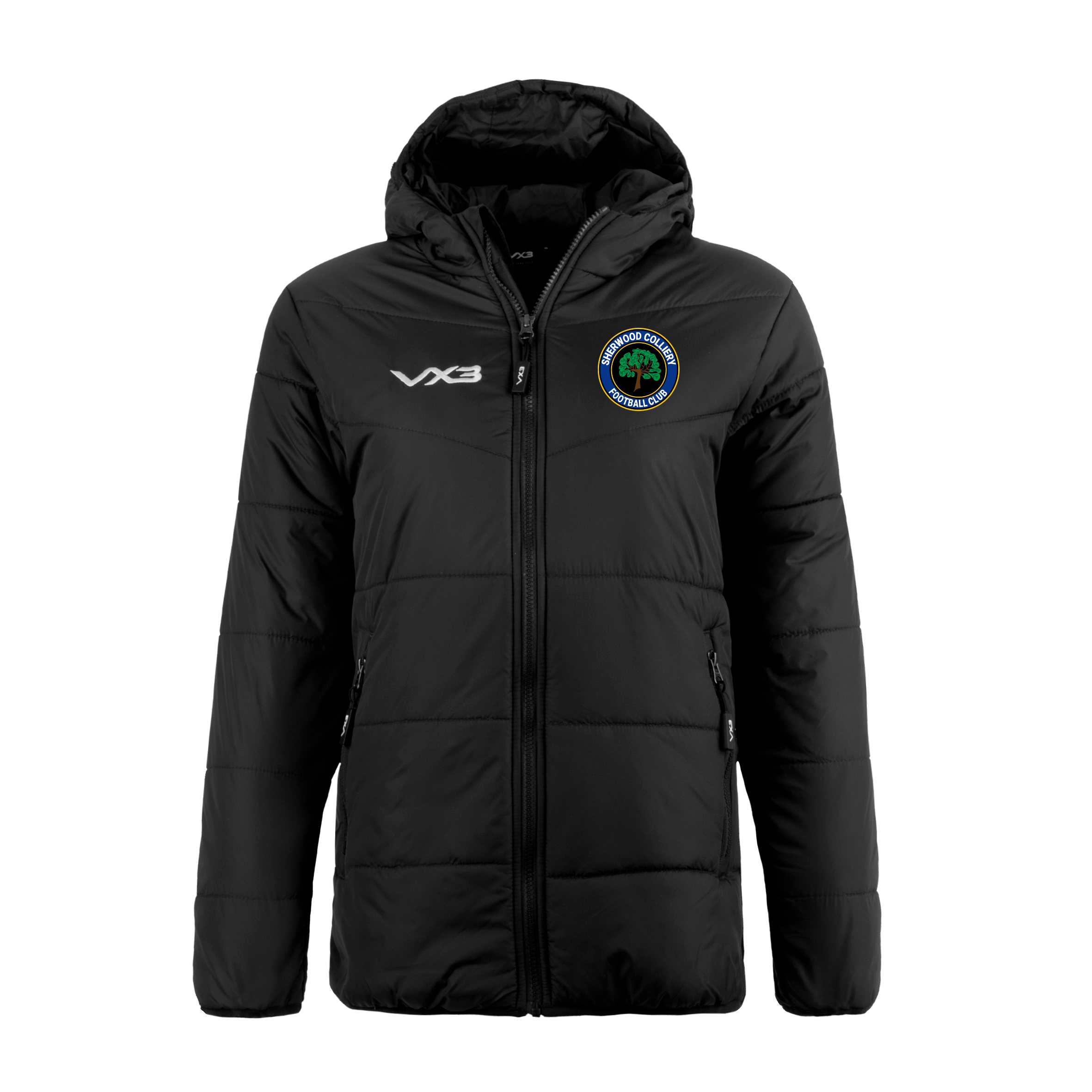 Sherwood Colliery FC Lorica Quilted Jacket Ladies Black