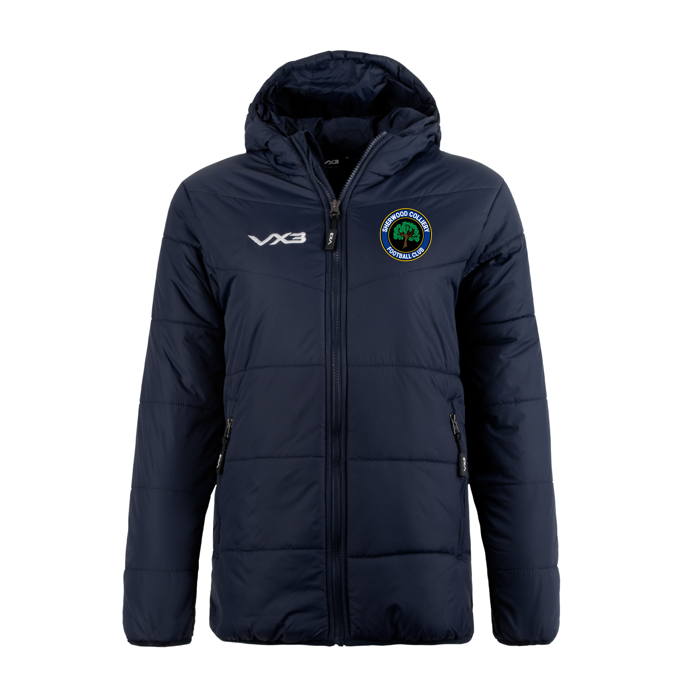 Sherwood Colliery FC Lorica Quilted Jacket Ladies Navy