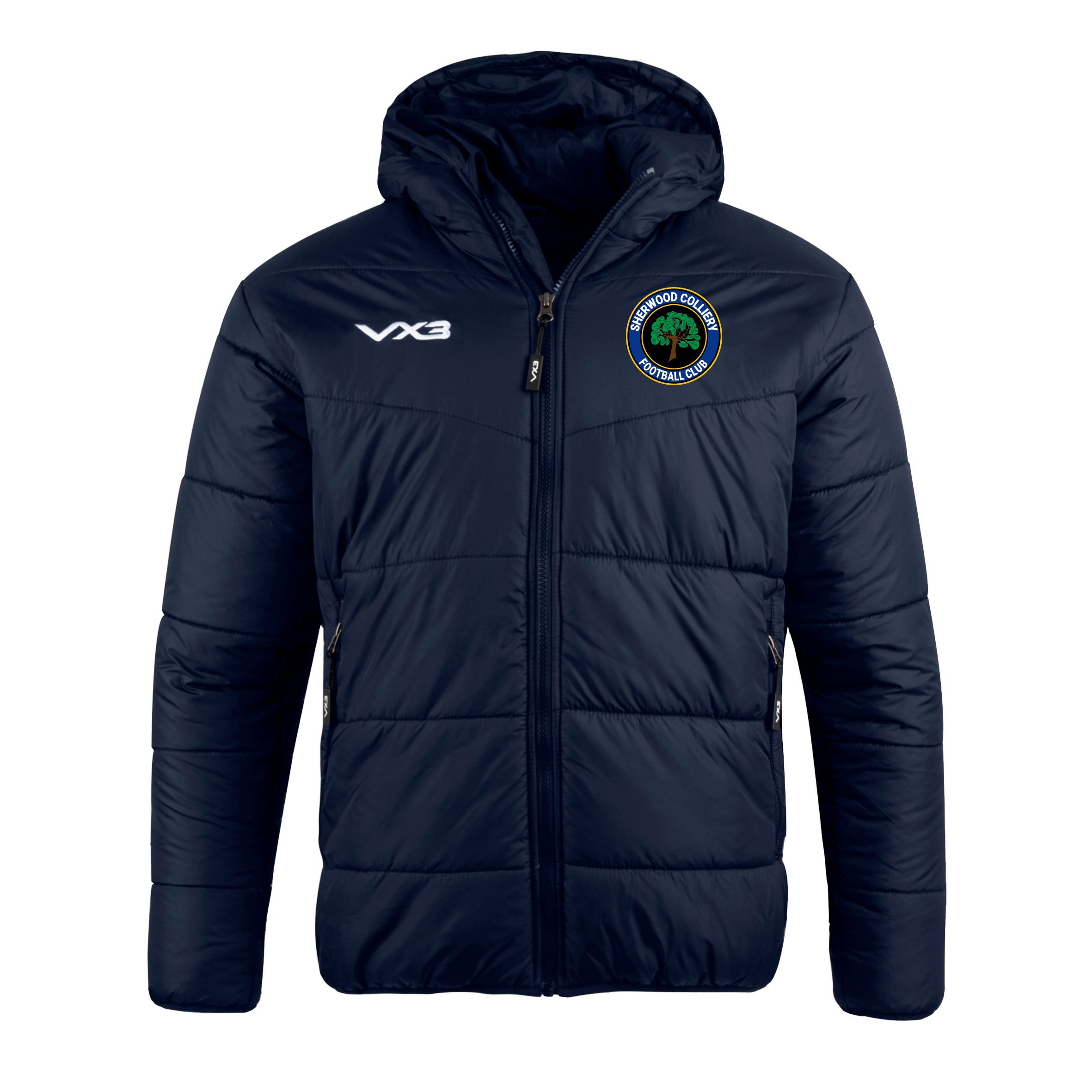 Sherwood Colliery FC Lorica Quilted Jacket Navy