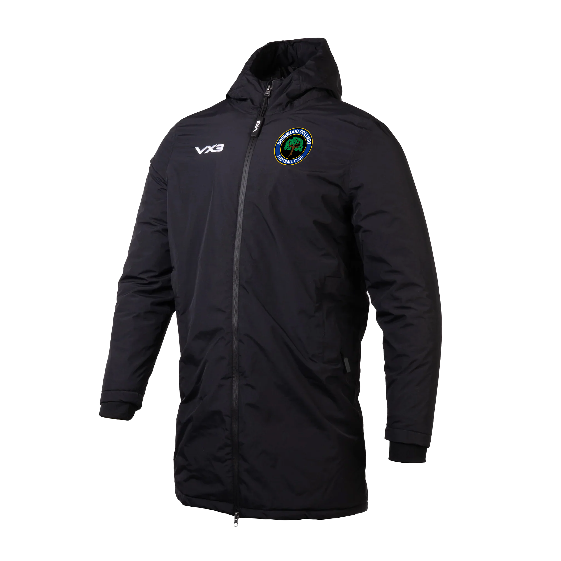 Sherwood Colliery FC Nero Managers Jacket Black