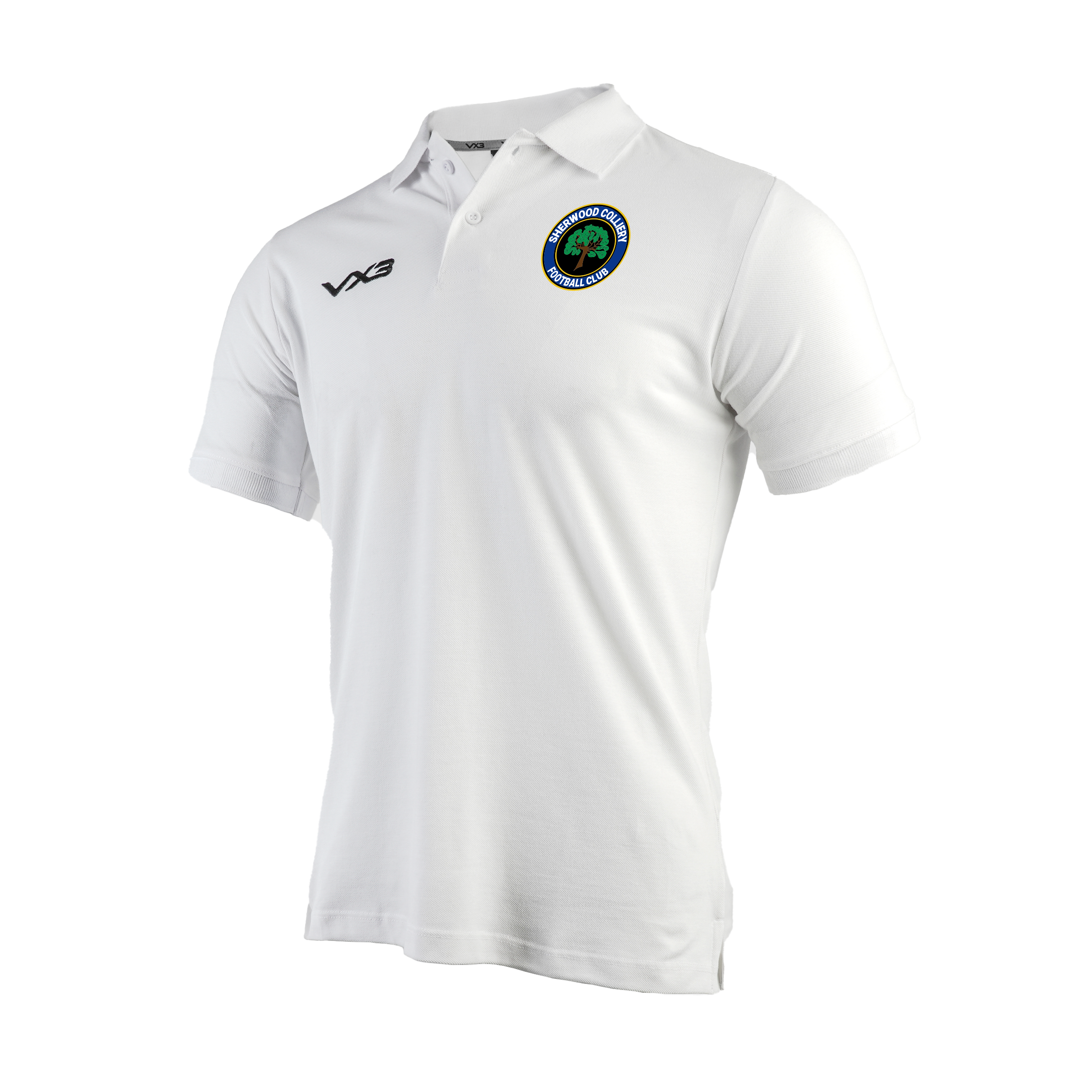 Sherwood Colliery FC Primus Polo Shirt White