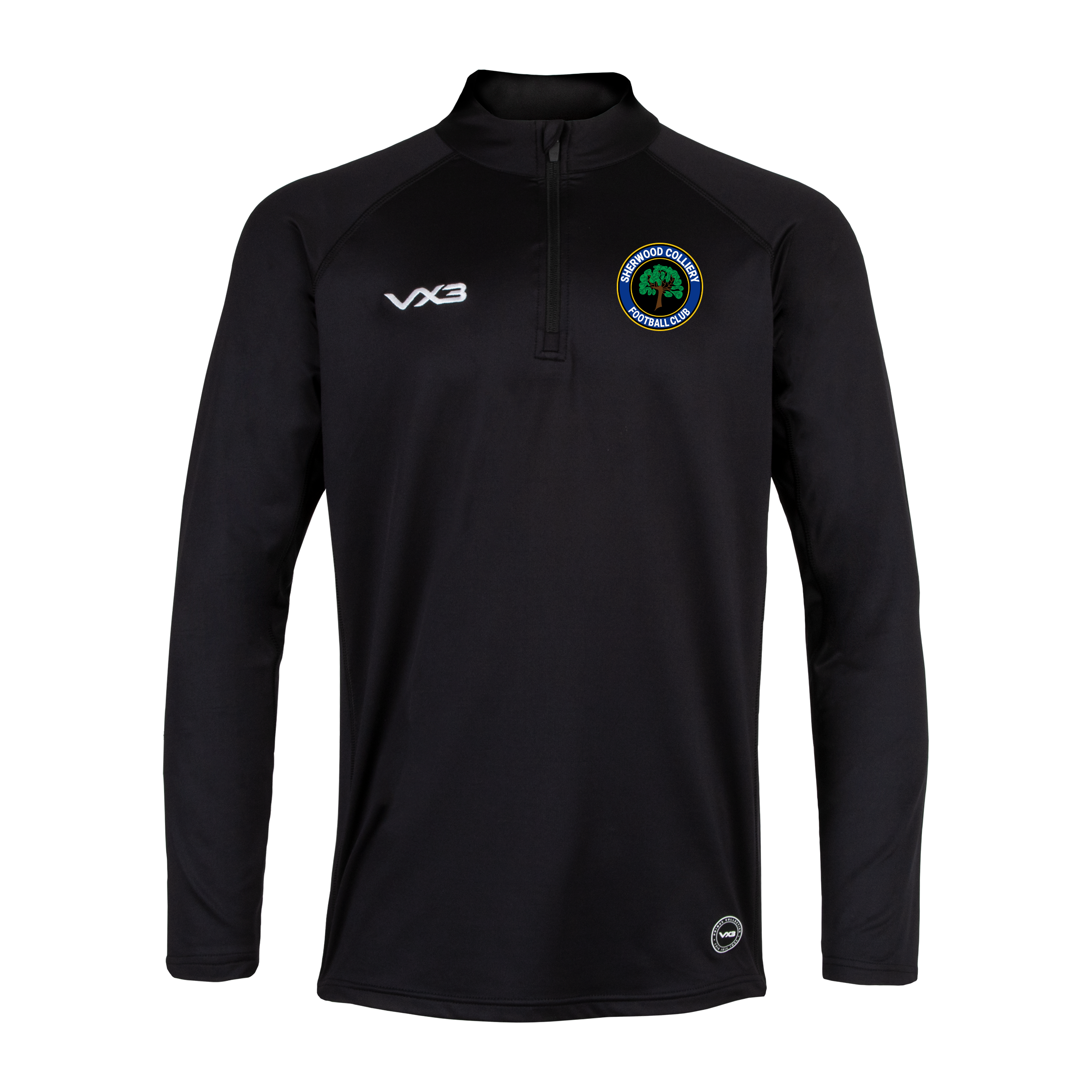Sherwood Colliery FC Primus Quarter Zip Black