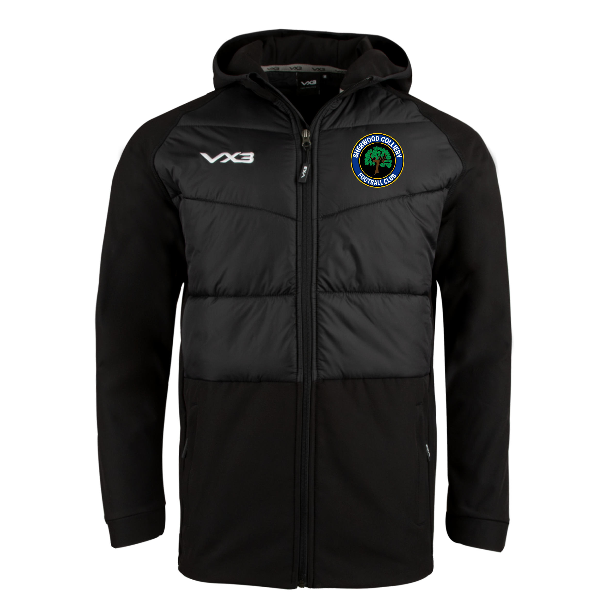 Sherwood Colliery FC Tempest Hybrid Jacket Black
