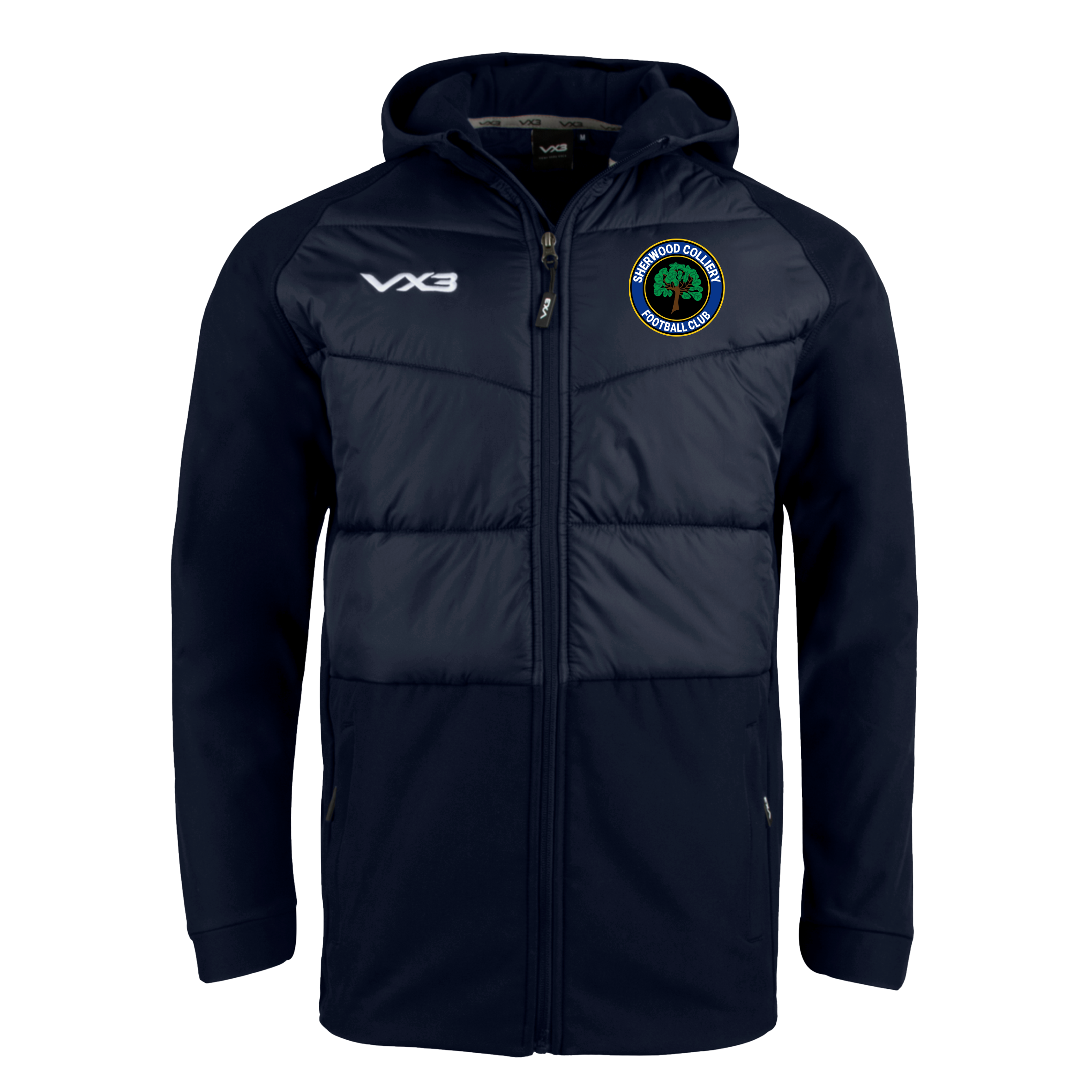Sherwood Colliery FC Tempest Hybrid Jacket Navy