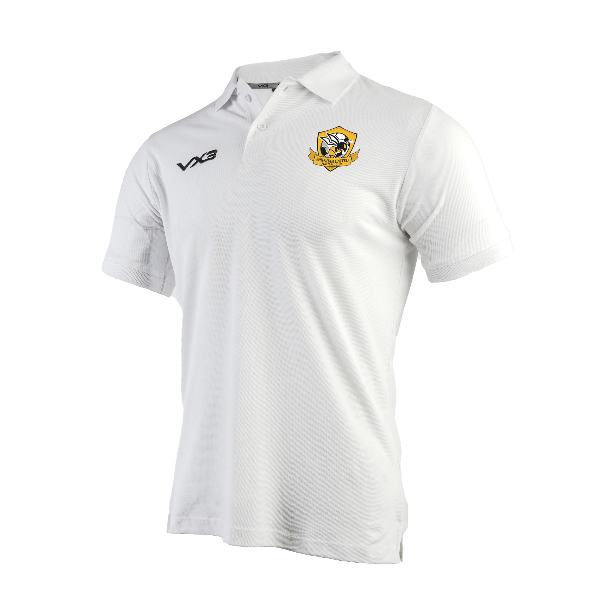Shipdham United FC White Primus Polo Shirt