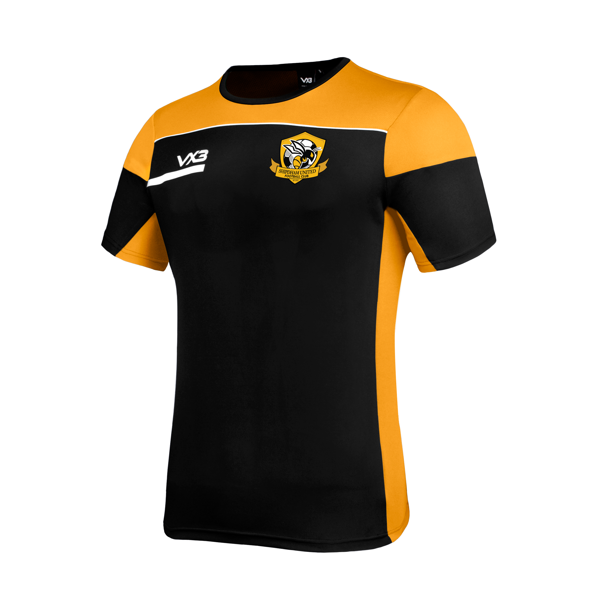 Shipdham United FC Opus Tee - Black Amber