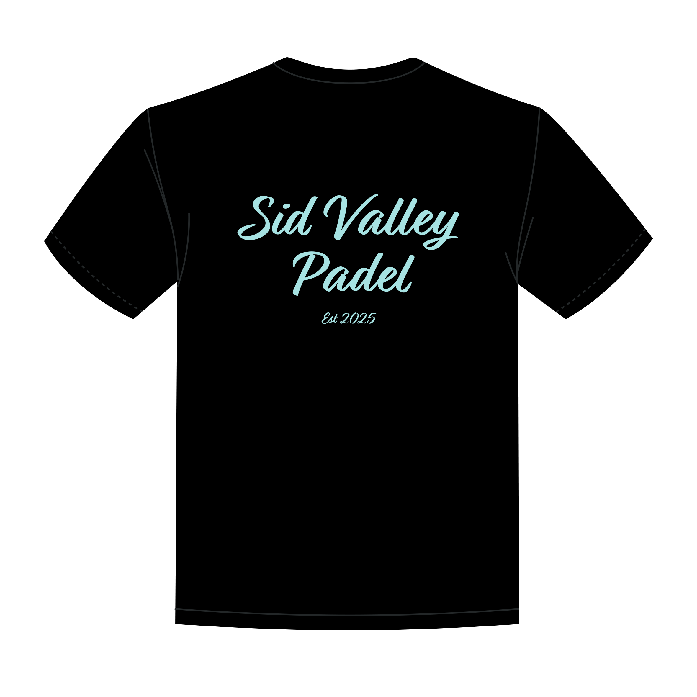 Sid Valley Padel Club Black Womens Invicta Club Tee