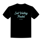 Sid Valley Padel Club Black Invicta Club Tee